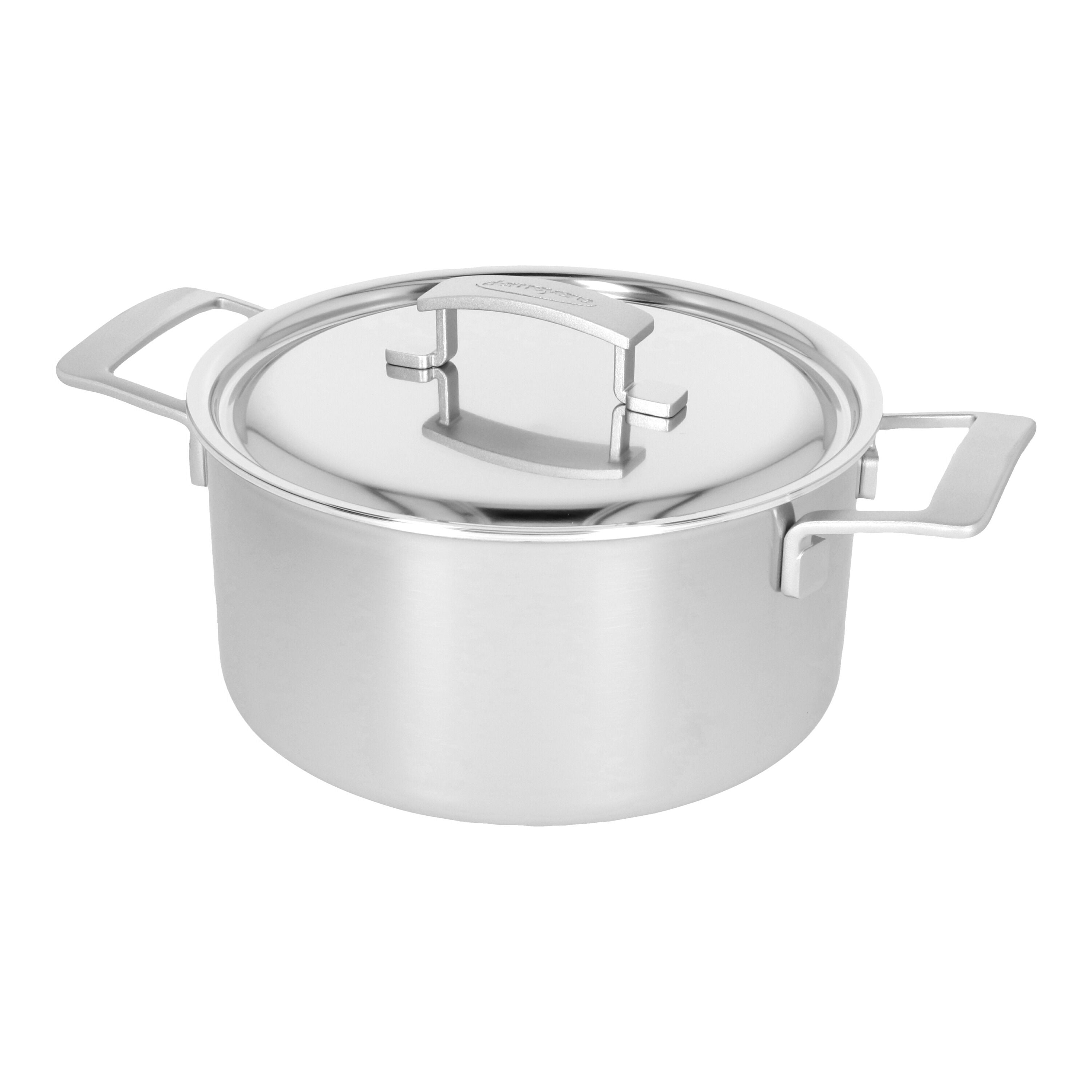 DEMEYERE Industry 5 5.2 L 18/10 Stainless Steel Stew Pot With Lid-Cookware-DECOROLALA
