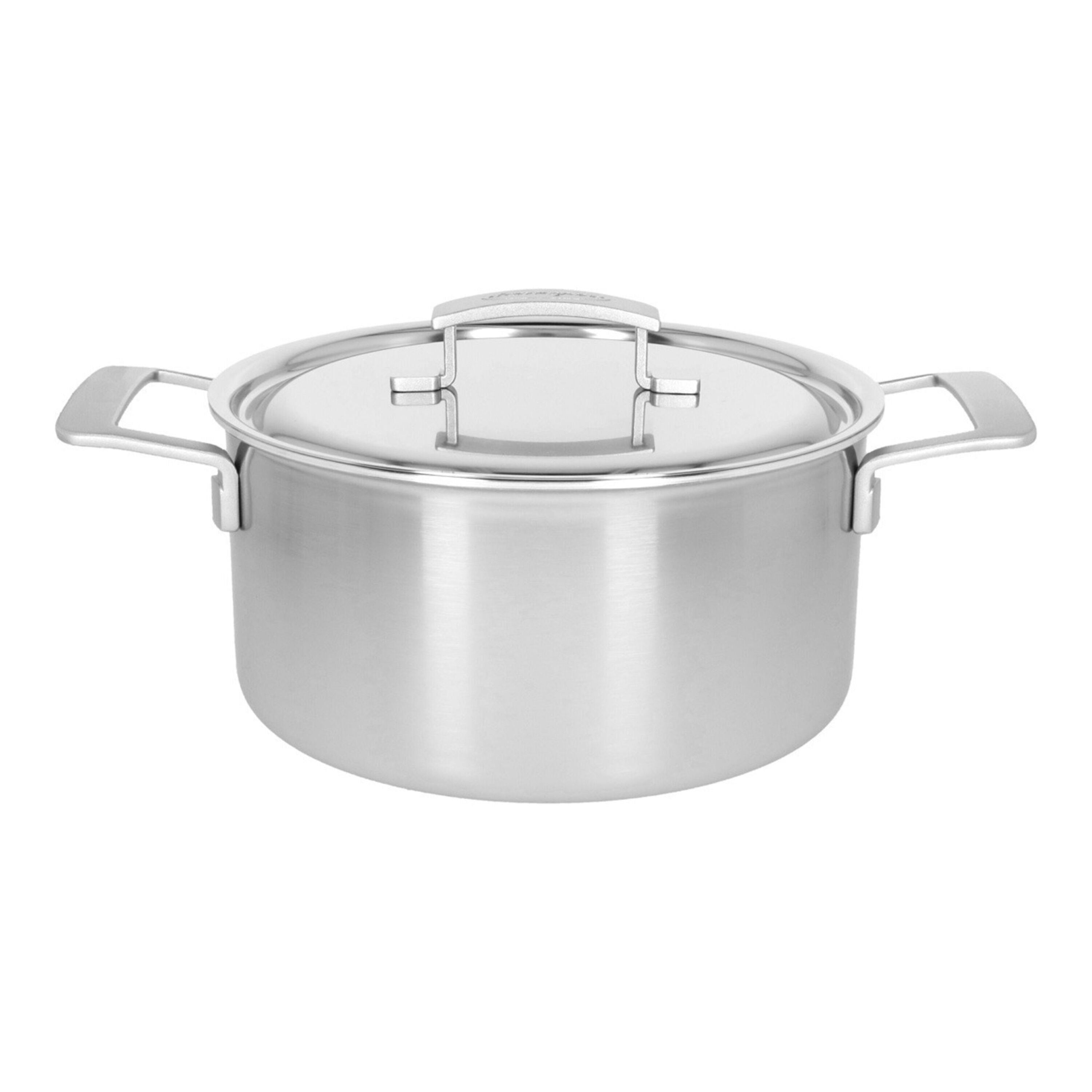 DEMEYERE Industry 5 5.2 L 18/10 Stainless Steel Stew Pot With Lid-Cookware-DECOROLALA