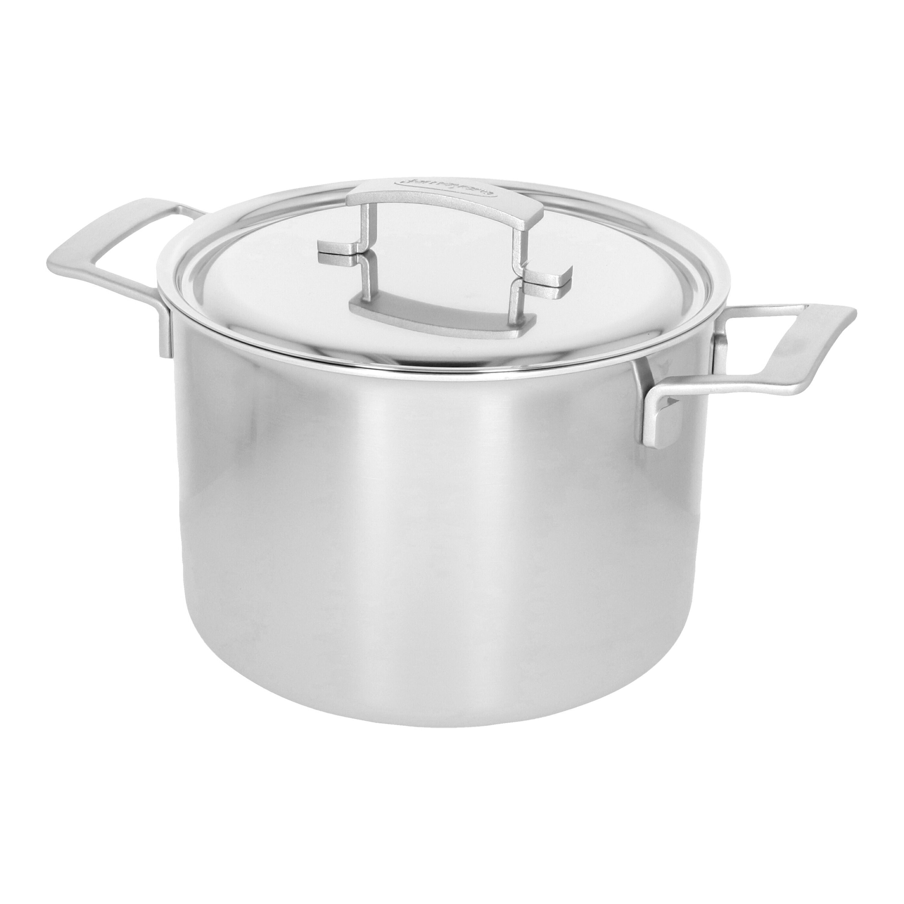 DEMEYERE Industry 5 8 L 18/10 Stainless Steel Stock Pot With Lid-Stock Pot-DECOROLALA