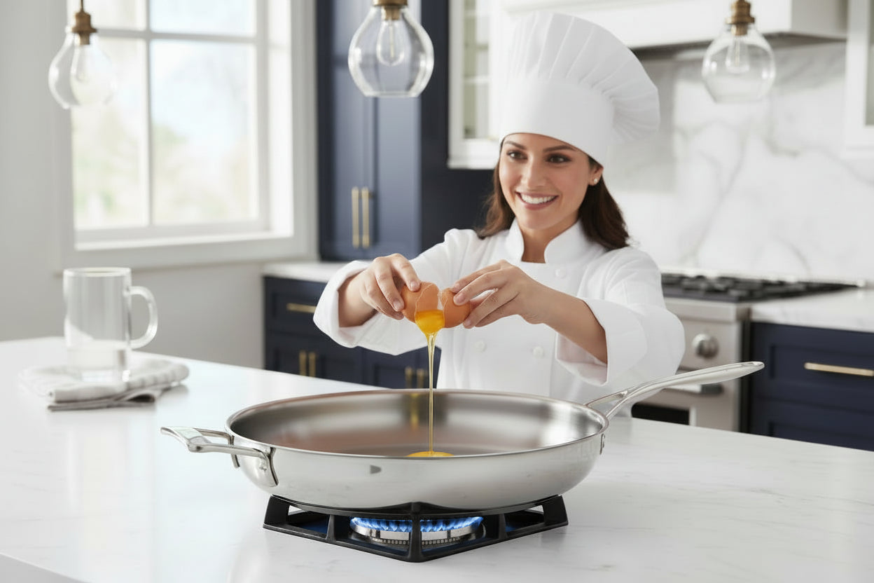 DEMEYERE Industry 5 Frying Pan - 12.5" Stainless Steel-DECOROLALA