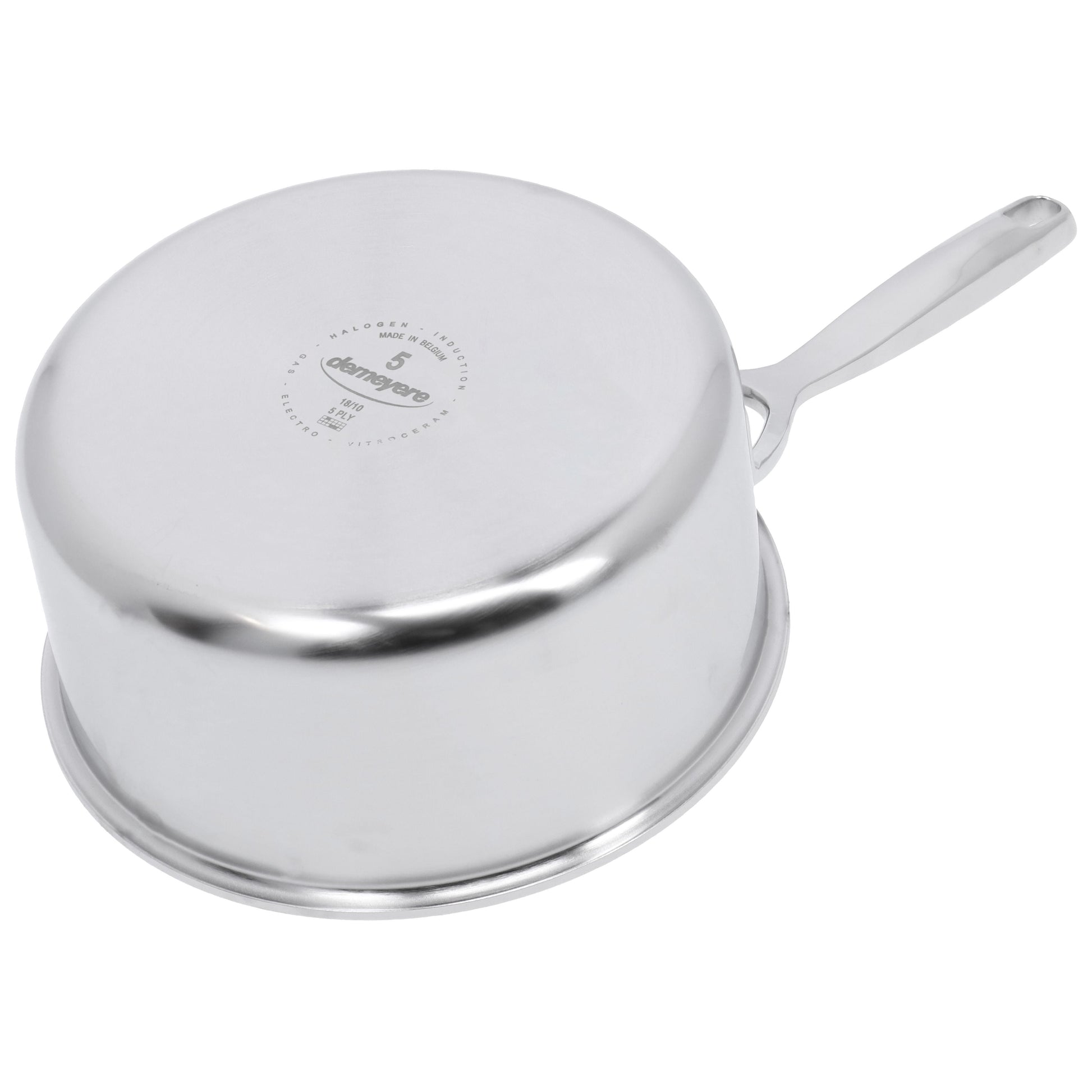 DEMEYERE Intense 5 2.2 L 18/10 Stainless Steel Round Sauce Pan Without Lid, Silver-n/a-DECOROLALA