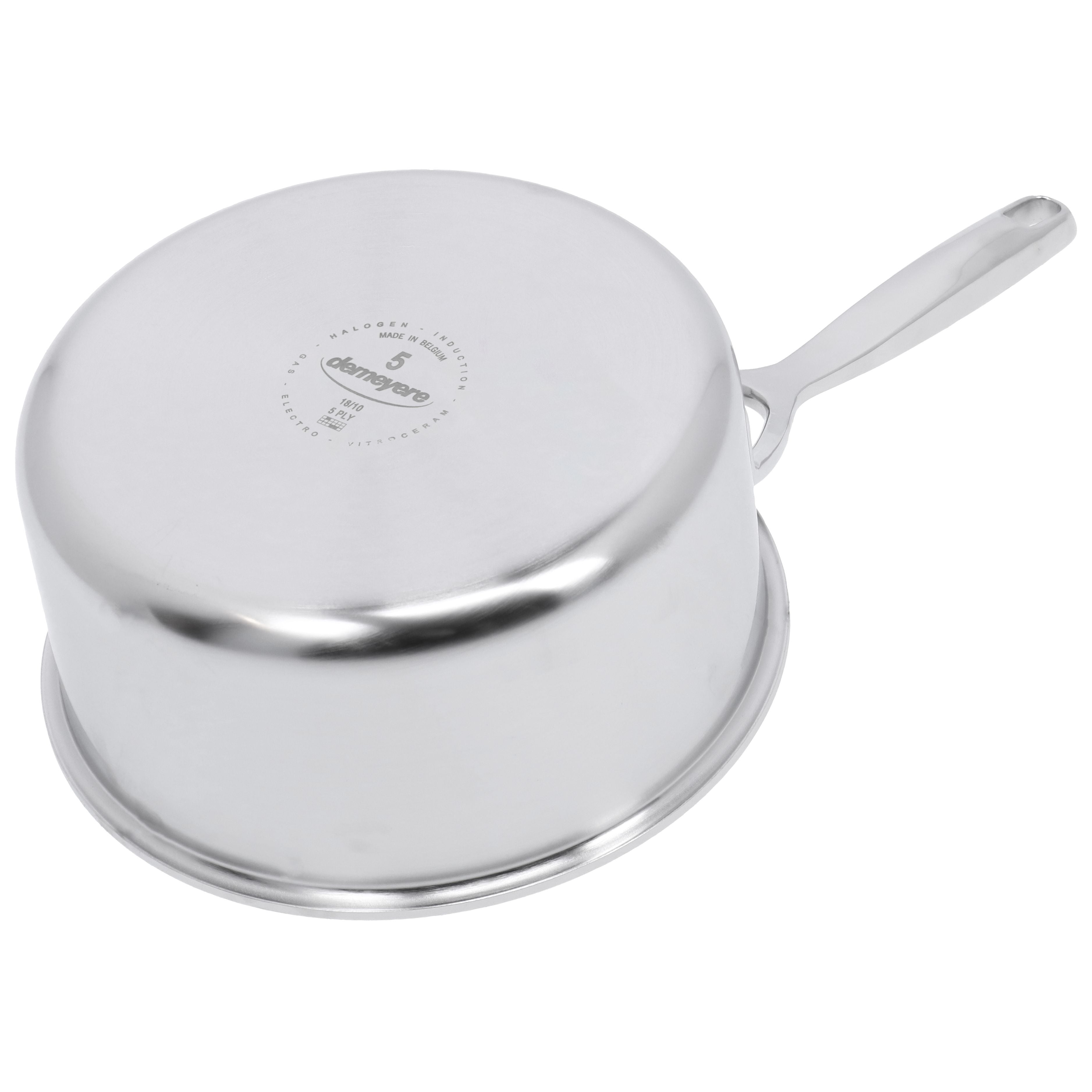 DEMEYERE Intense 5 2.2 L 18/10 Stainless Steel Round Sauce Pan Without Lid, Silver-n/a-DECOROLALA