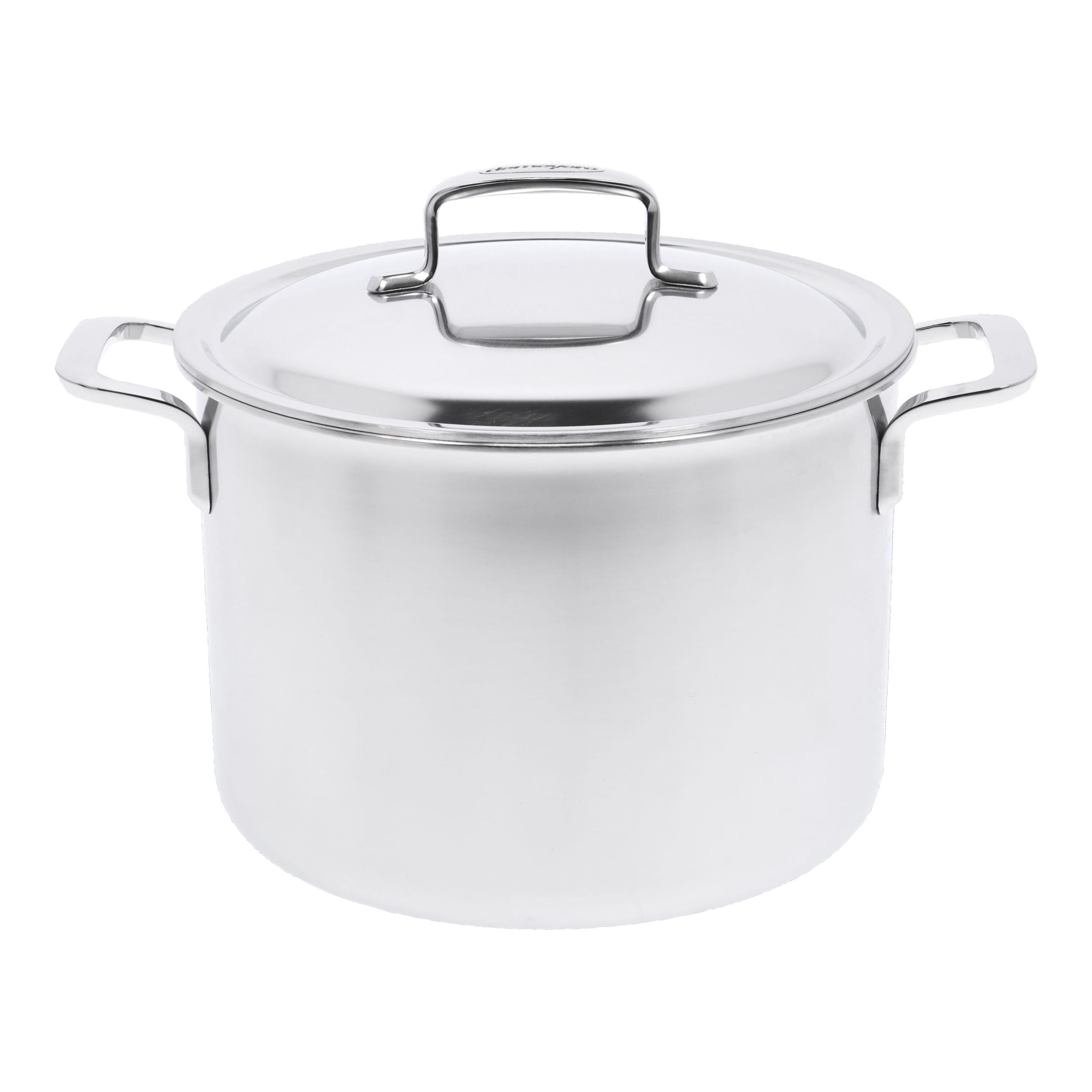 DEMEYERE Intense 5 8 L 18/10 Stainless Steel Stock Pot With Double Walled Lid-n/a-DECOROLALA