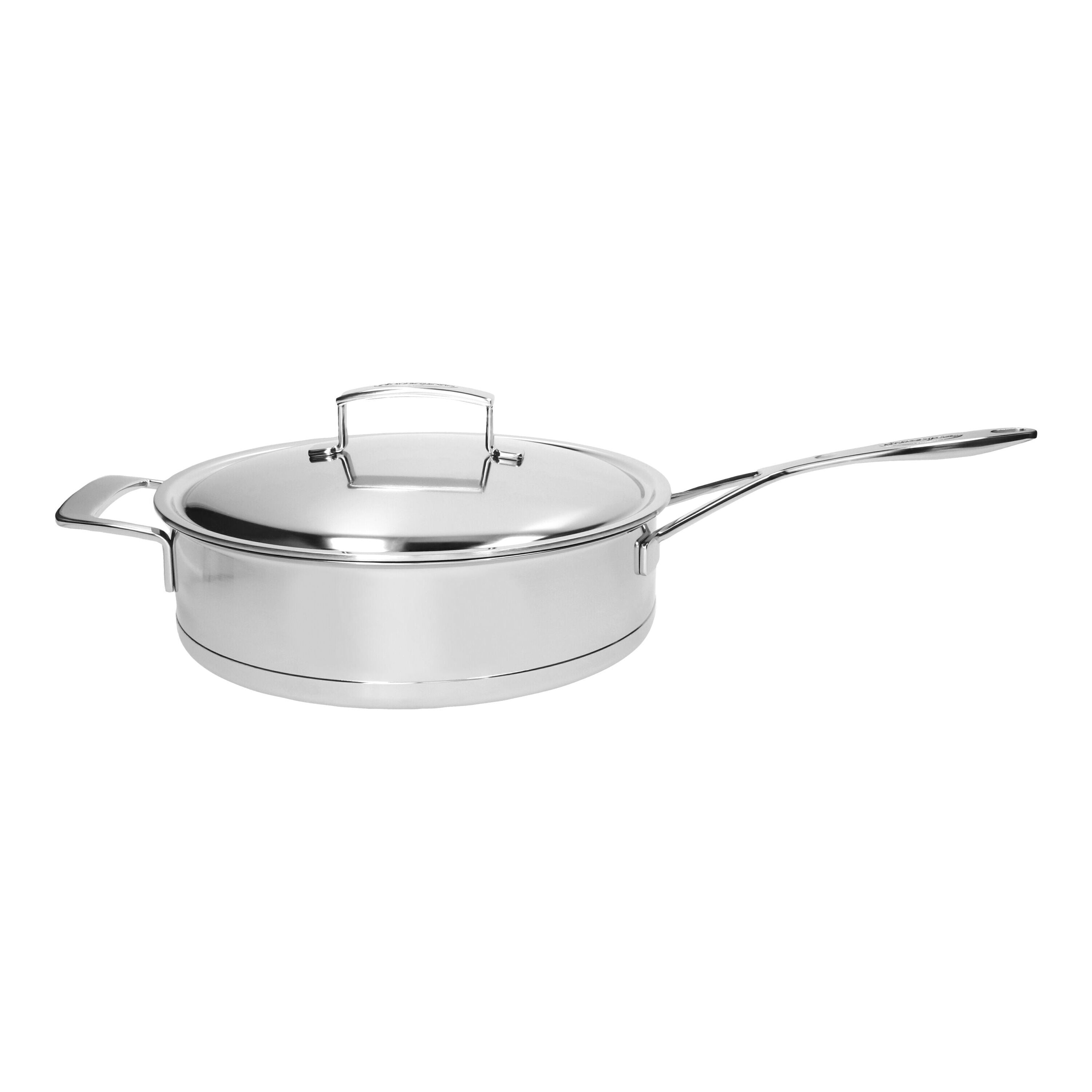 DEMEYERE Silver 7 28 cm 18/10 Stainless Steel Saute Pan With Double Walled Lid (Visual Imperfections - B STOCK)-Saute Pan-DECOROLALA