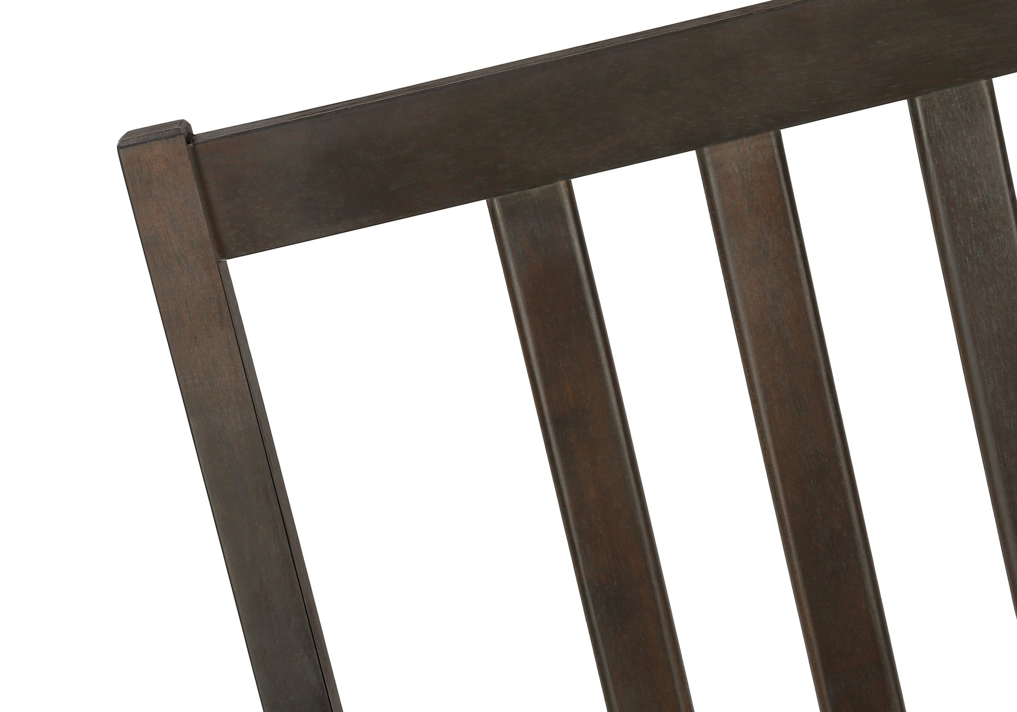 DINING CHAIR - 2PCS / 36"H ESPRESSO / DARK BROWN PU SEAT-Dining Chair-DECOROLALA