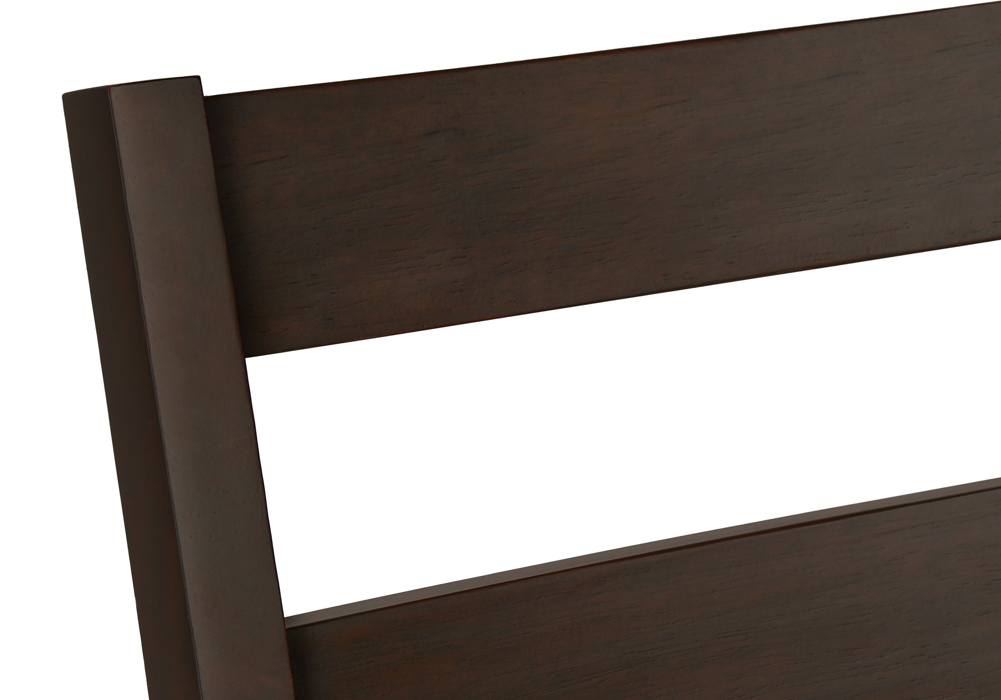 DINING CHAIR - 2PCS / 37"H ESPRESSO / BLACK PU SEAT-Dining Chair-DECOROLALA