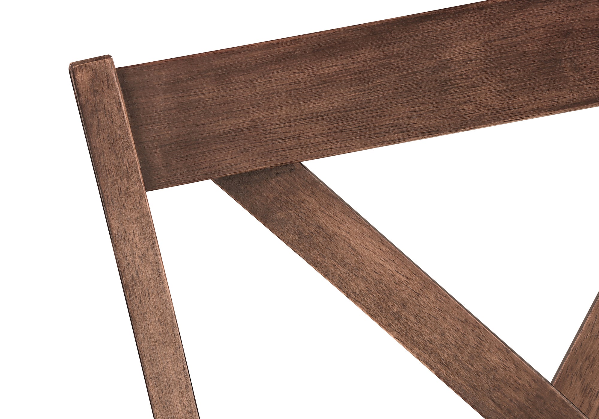 DINING CHAIR - 2PCS / 40"H BROWN WALNUT / BEIGE FABRIC-Dining Chair-DECOROLALA