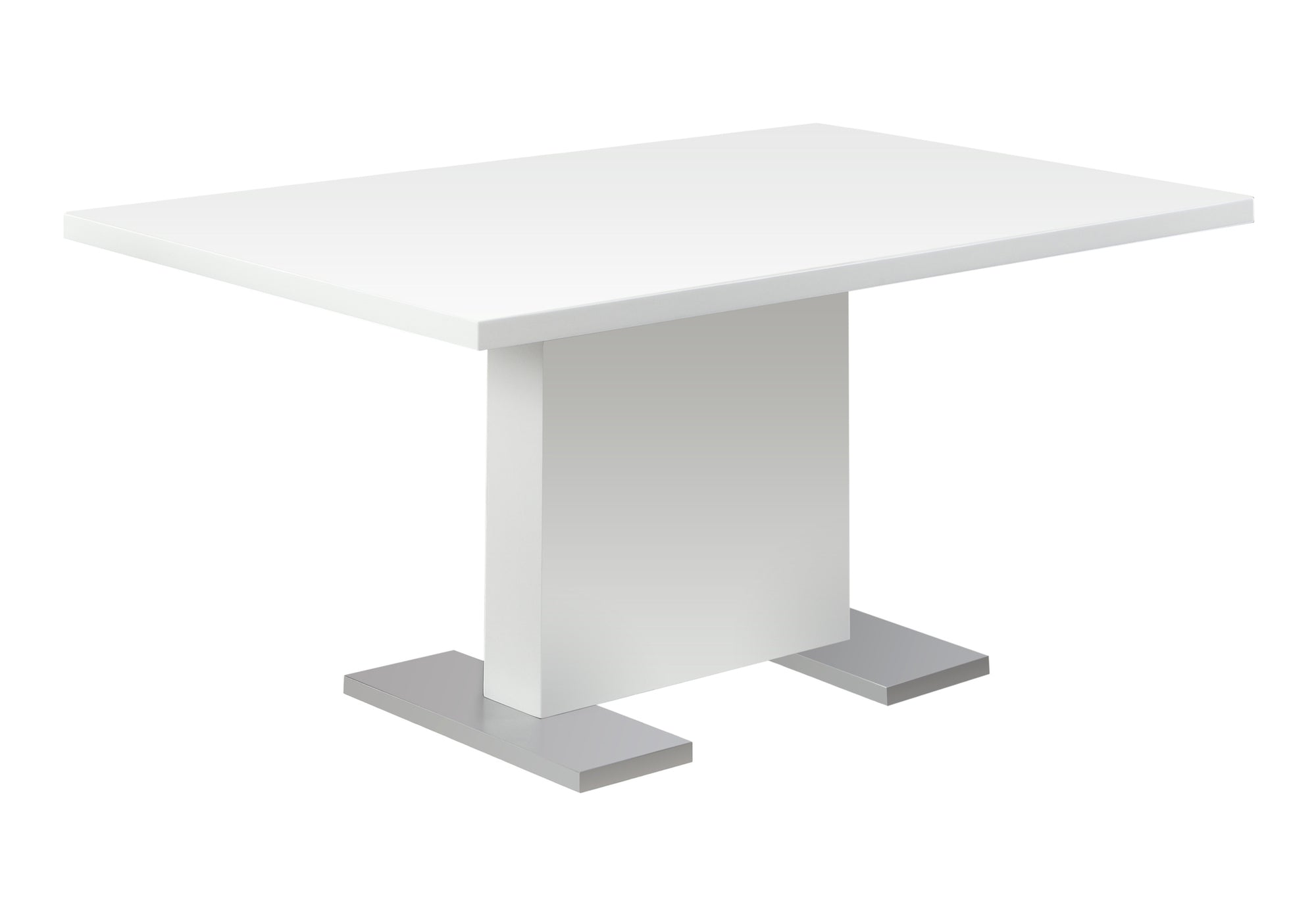 DINING TABLE - 35"X 60" / HIGH GLOSSY WHITE-Dining Table-DECOROLALA