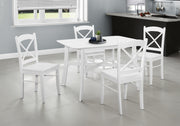 DINING TABLE - 36"X 48" / WHITE VENEER TOP-Dining Table-DECOROLALA