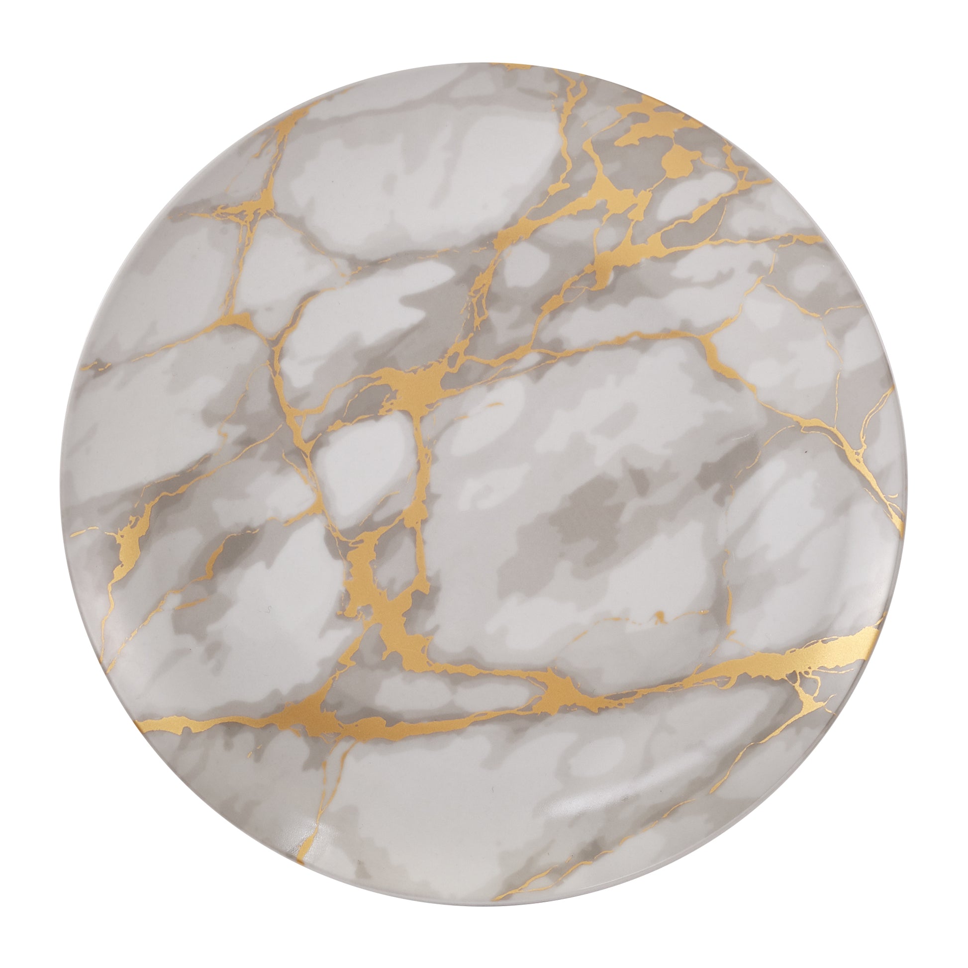 DINNERSET 16PC COUPE PORCELAIN GOLD MARBLE 100% PORCELAIN-Dinnerware-DECOROLALA