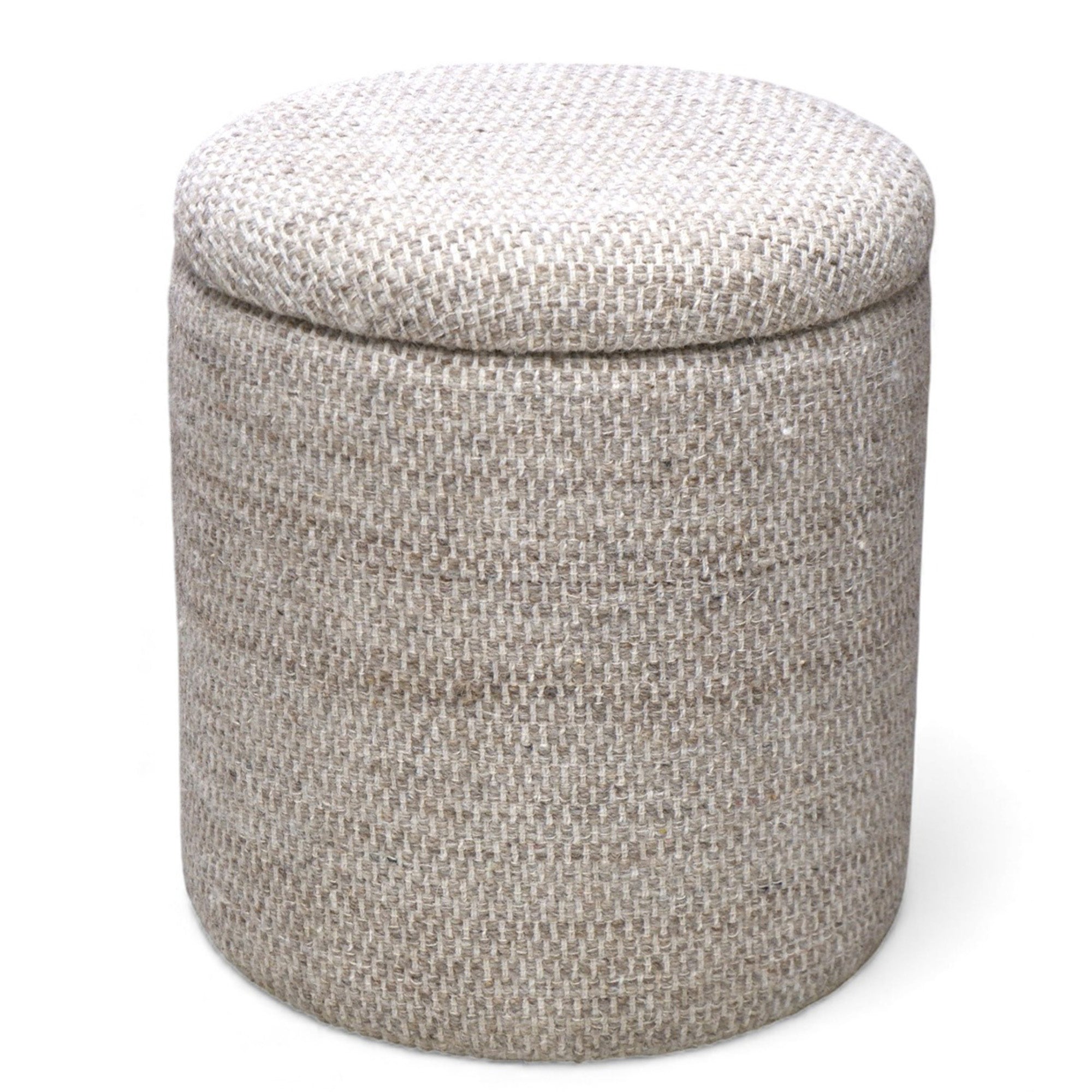 Dalia Storage Ottoman - Beige Fully Assembled Extra Seating-DECOROLALA