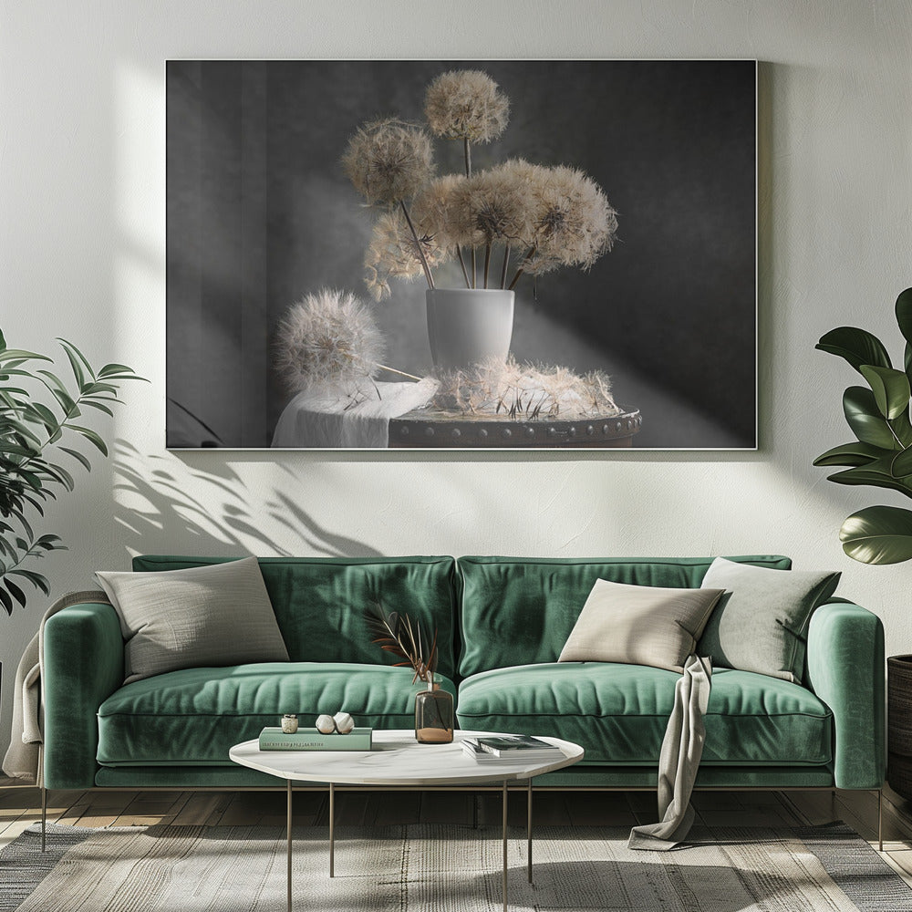 Dandelion Seed Pod Wall Art by Lydia Jacobs-Canvas Print-DECOROLALA