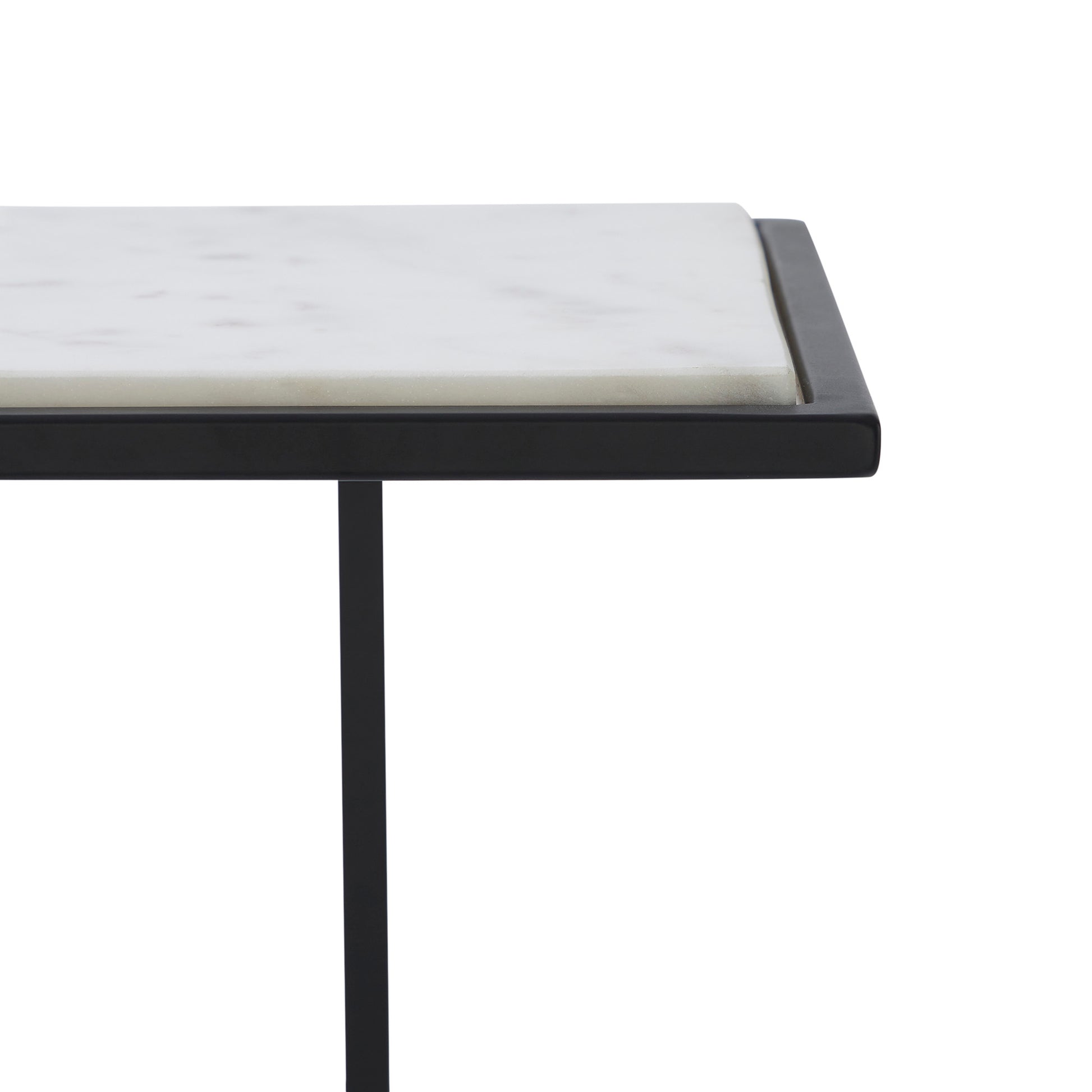 Danica Indoor Steel Table, Matte Black-Table-DECOROLALA