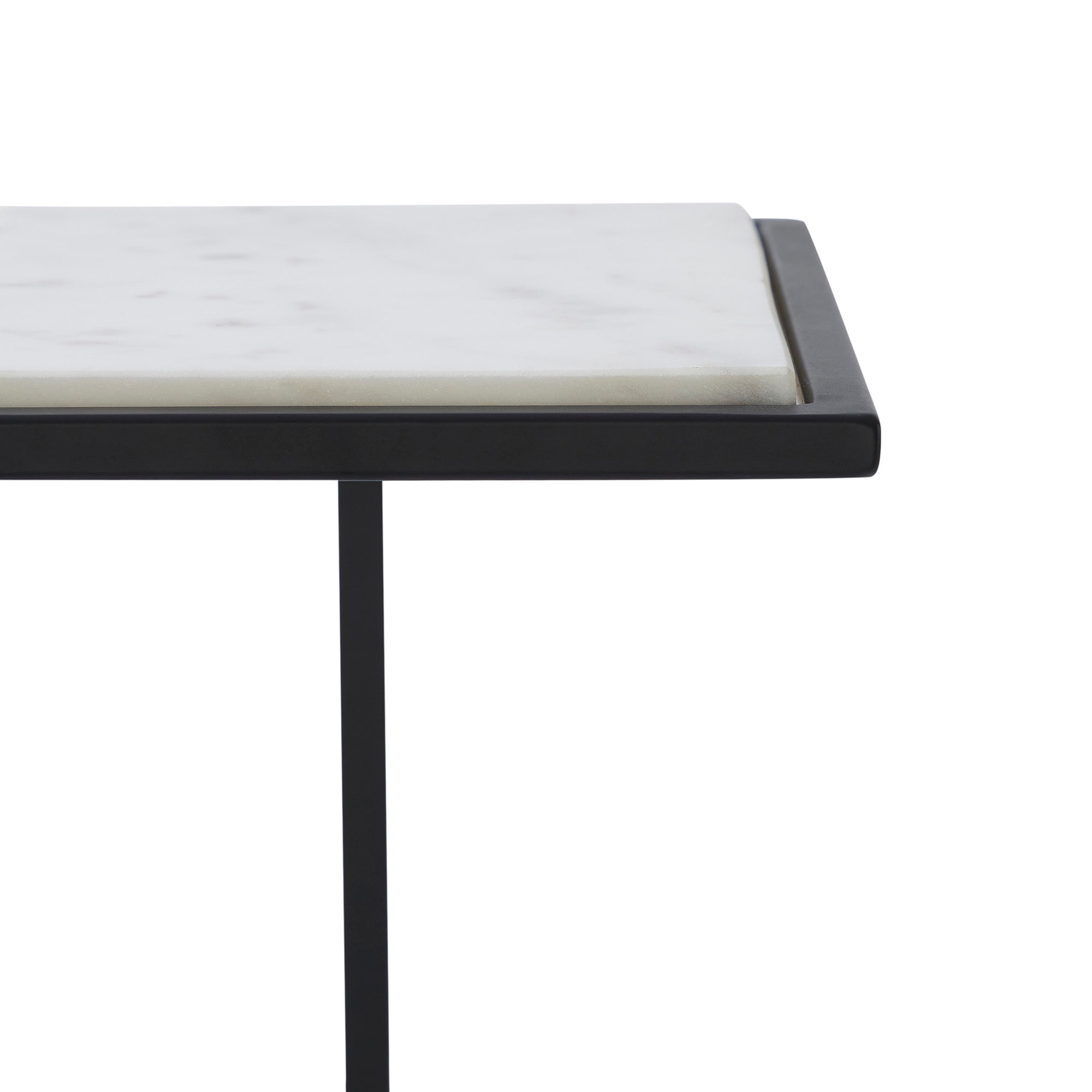 Danica Indoor Steel Table, Matte Black-Table-DECOROLALA