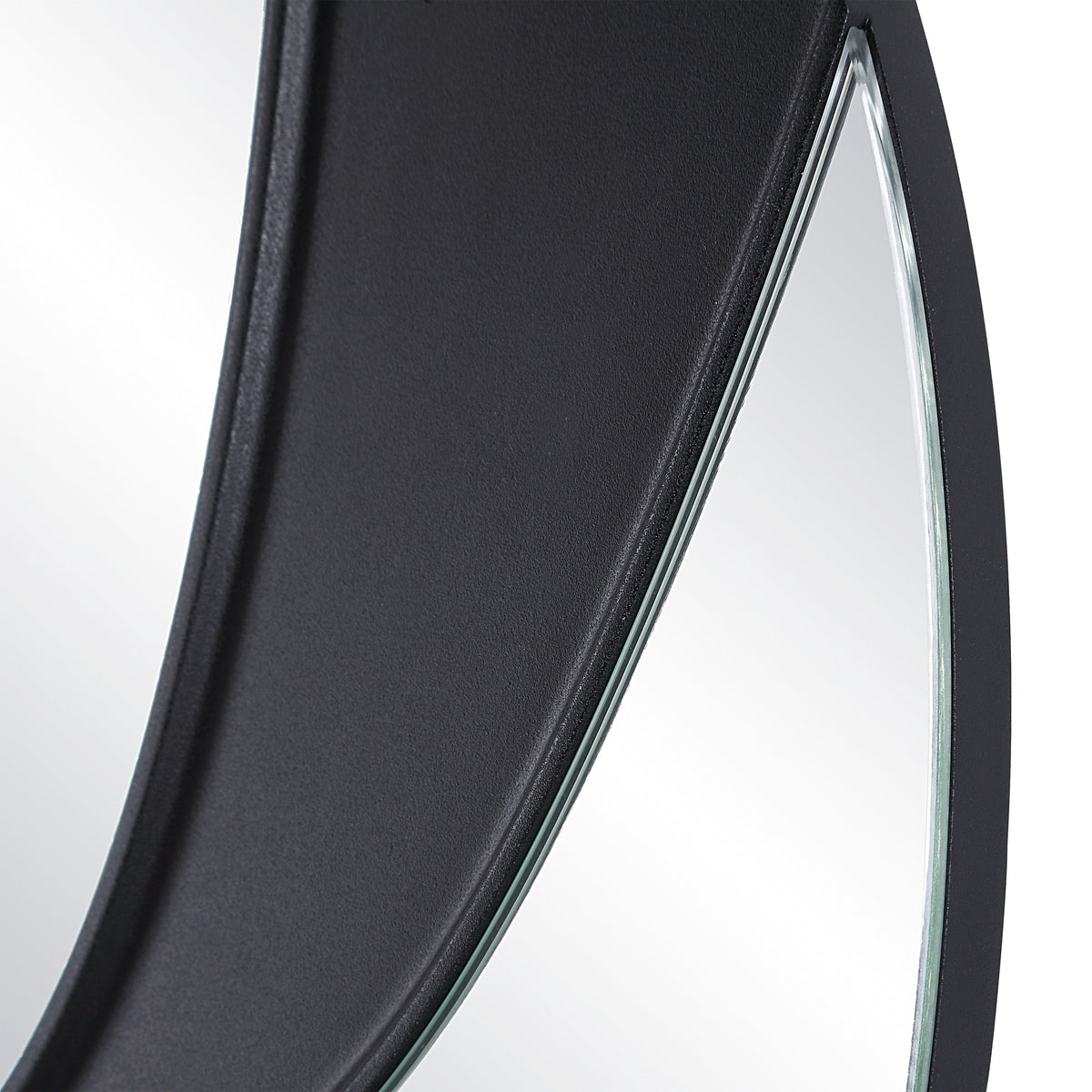 Dansk 3 Piece Tall Round Wall Mirror, Black-Mirrors-DECOROLALA