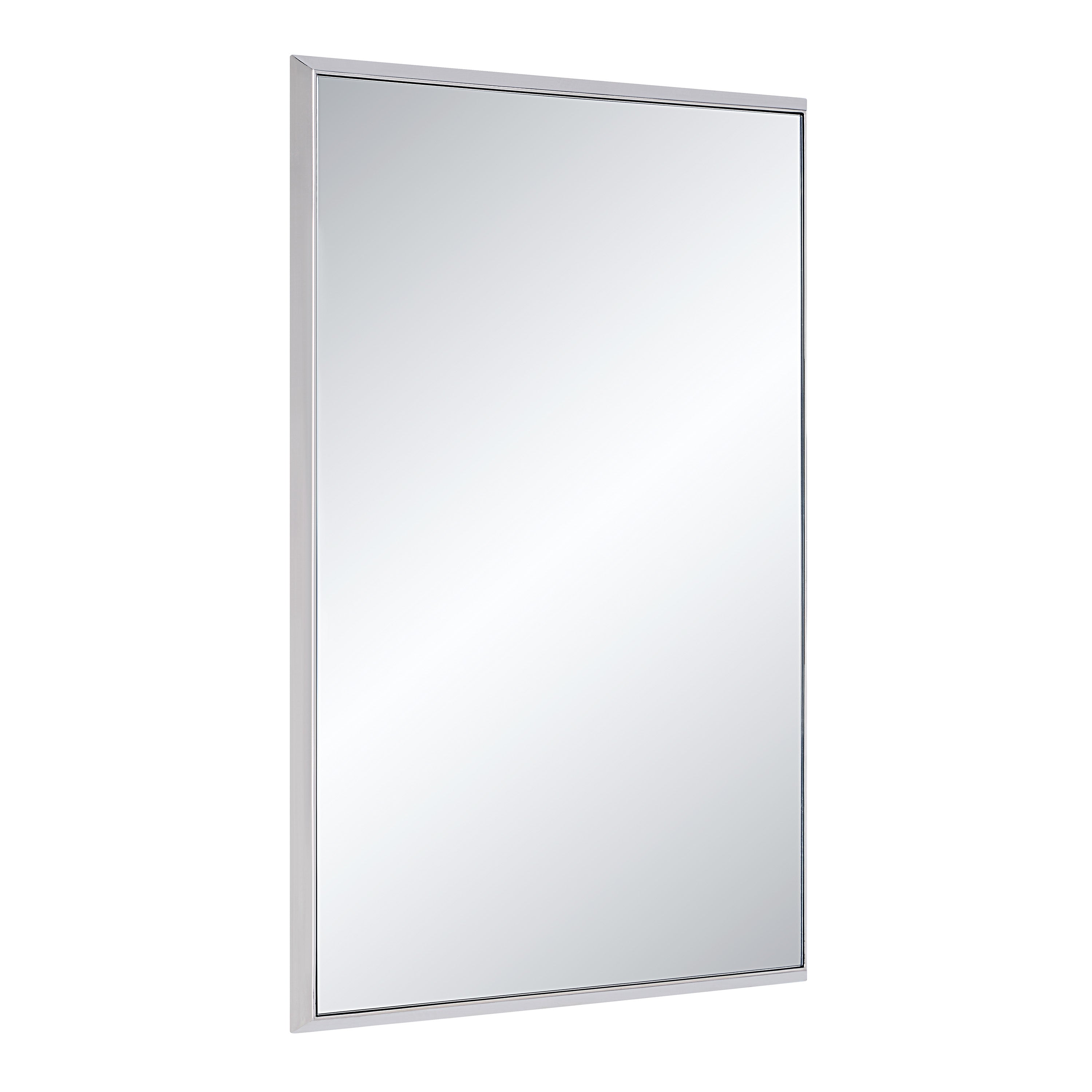 Dapia 36" H x 24" W Wall Mirror, Grey-Mirror-DECOROLALA