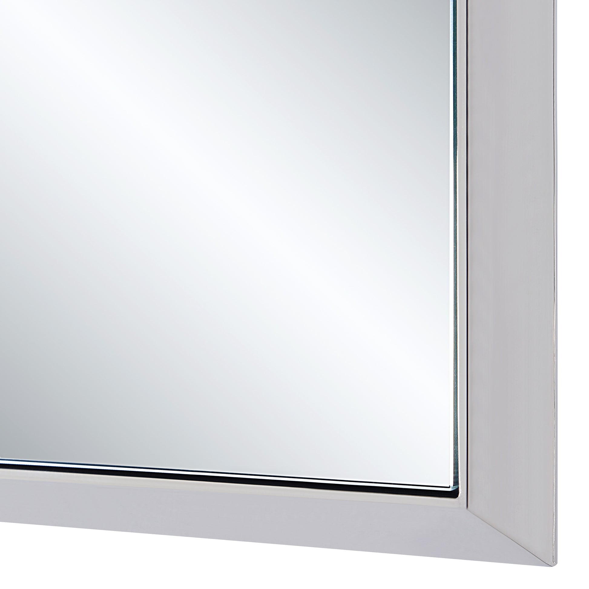 Dapia 36" H x 24" W Wall Mirror, Grey-Mirror-DECOROLALA