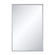 Dapia 36" H x 24" W Wall Mirror, Grey-Mirror-DECOROLALA