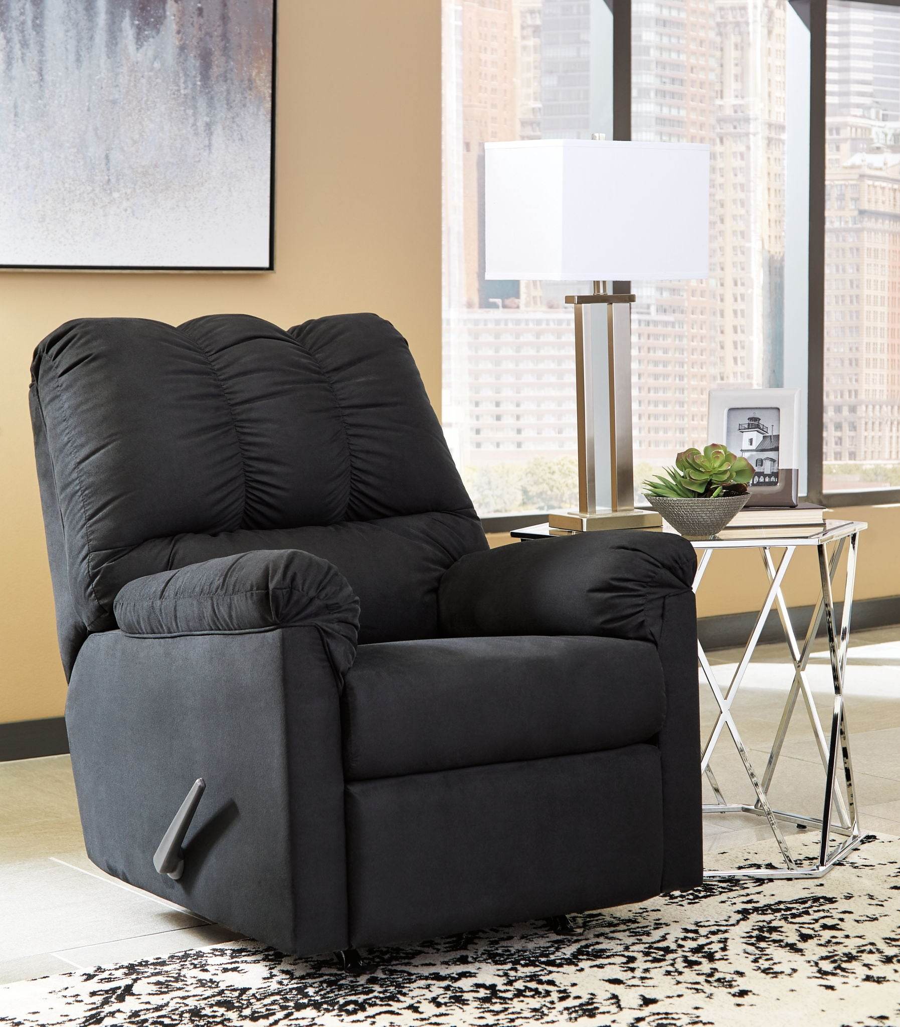 Darcy Rocker Recliner - Cobblestone-Rocker Chairs-DECOROLALA