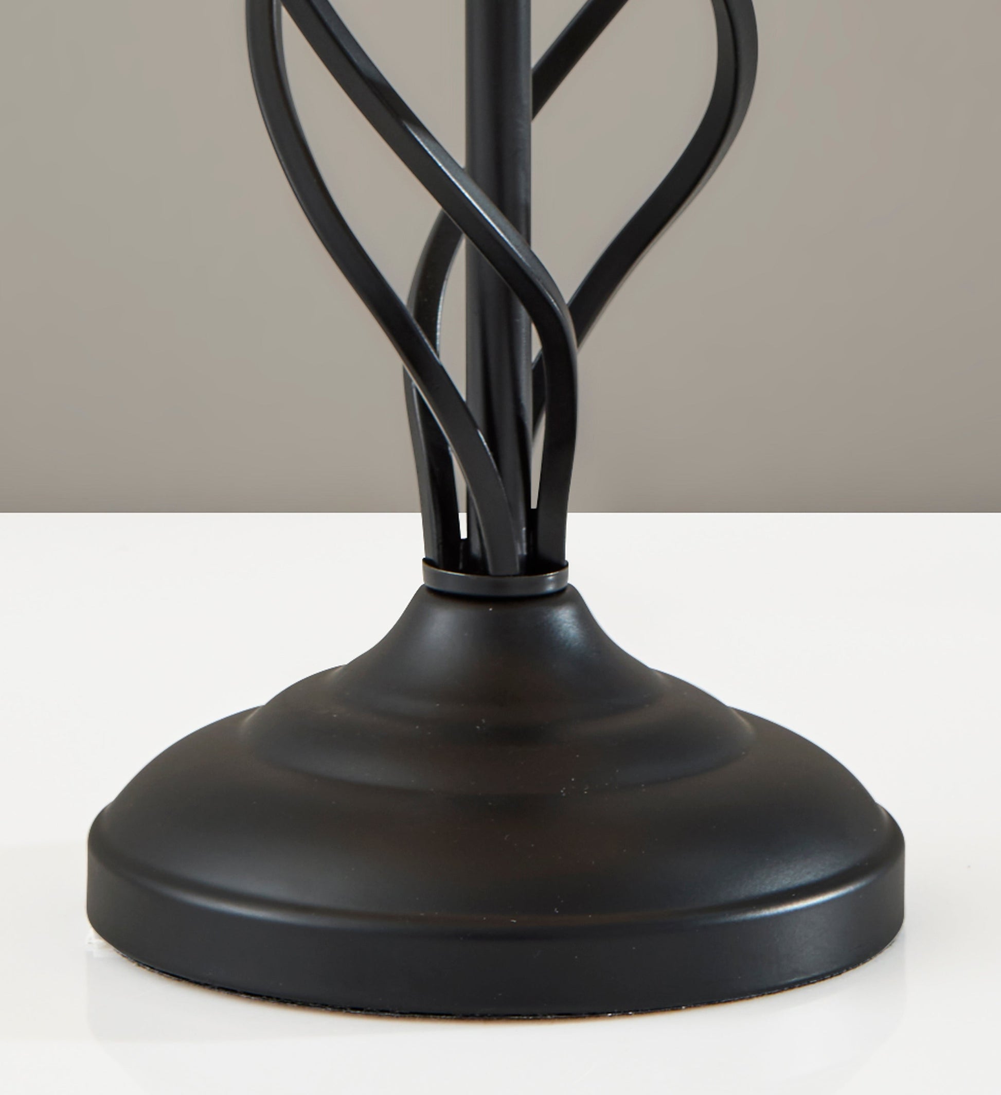 Darcy Table Lamp 26" Grey Spiral Base-Lighting-DECOROLALA