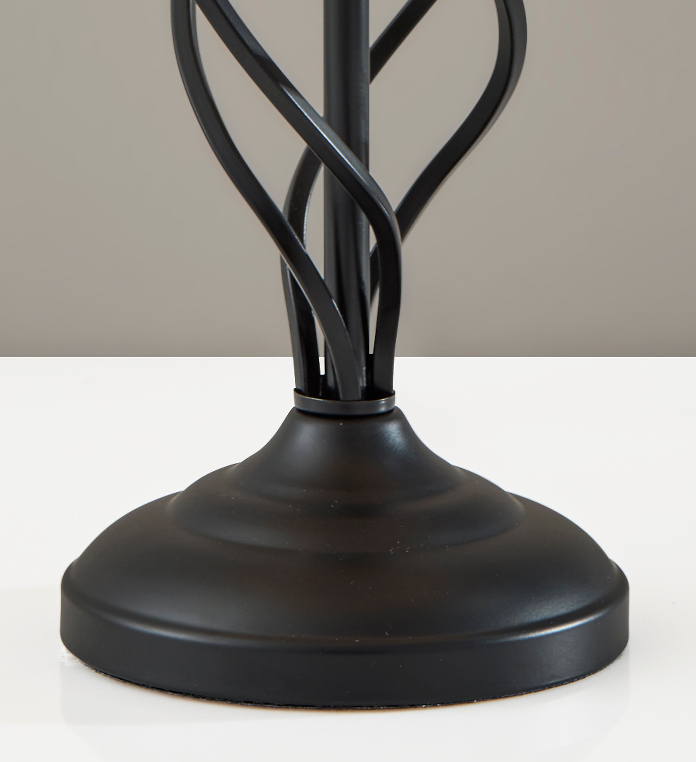 Darcy Table Lamp 26" Grey Spiral Base-Lighting-DECOROLALA