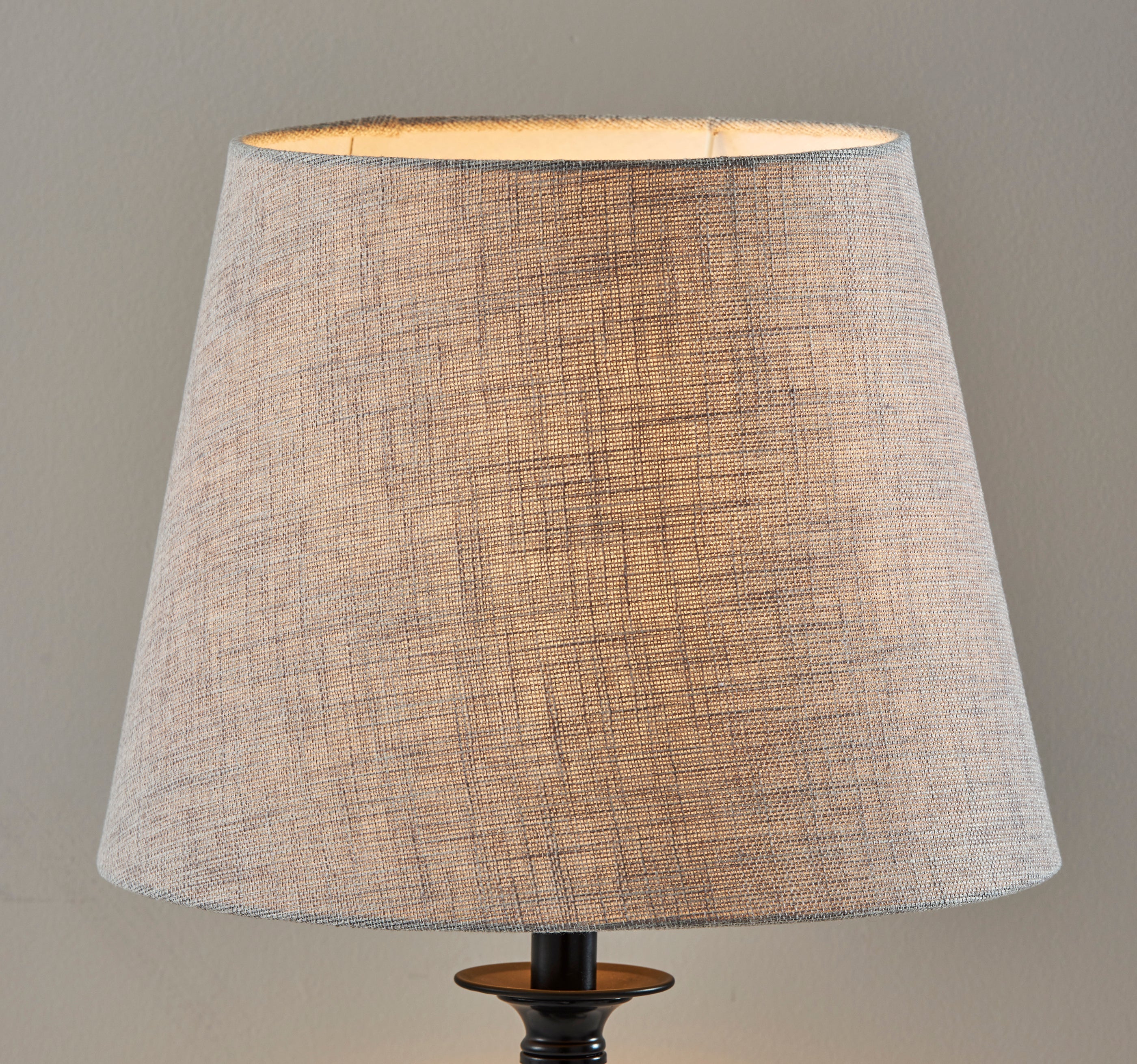 Darcy Table Lamp 26" Grey Spiral Base-Lighting-DECOROLALA
