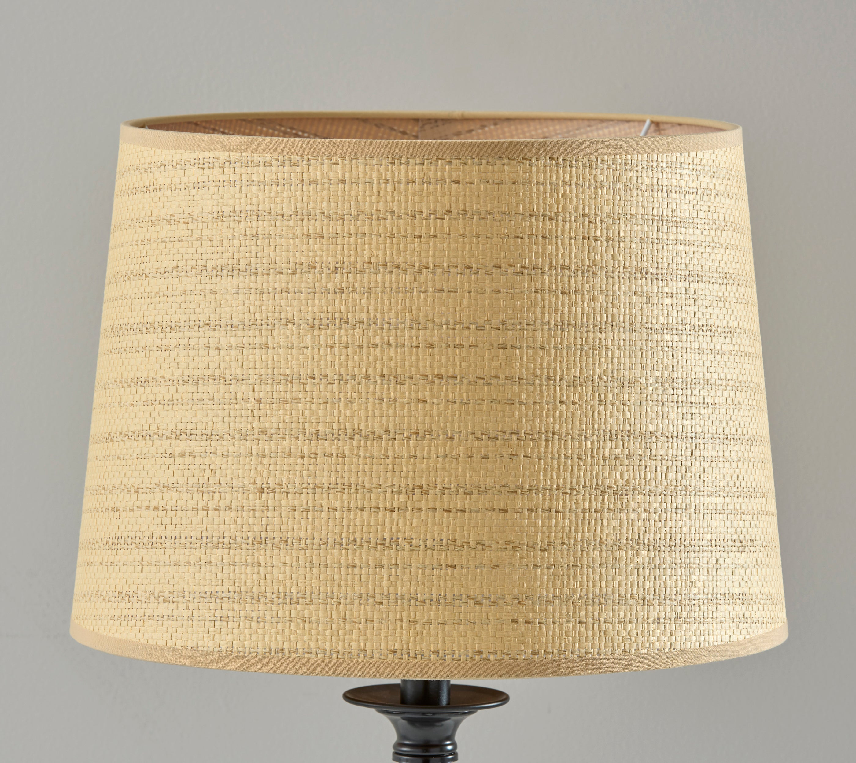 Darcy Table Lamp 26" Natural Rattan Black-Lighting-DECOROLALA