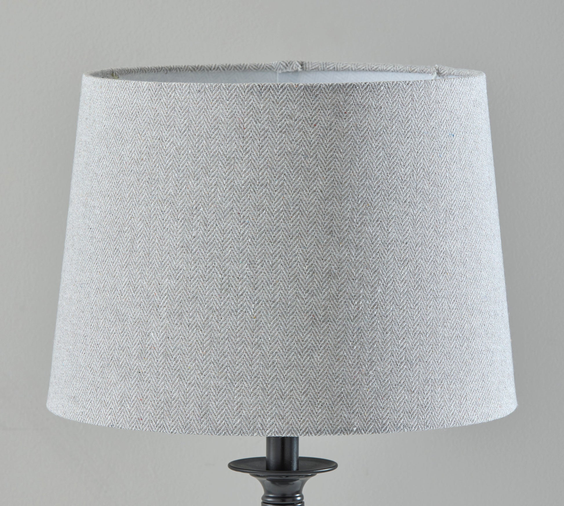 Darcy Table Lamp - Grey Herringbone 26"-Lighting-DECOROLALA