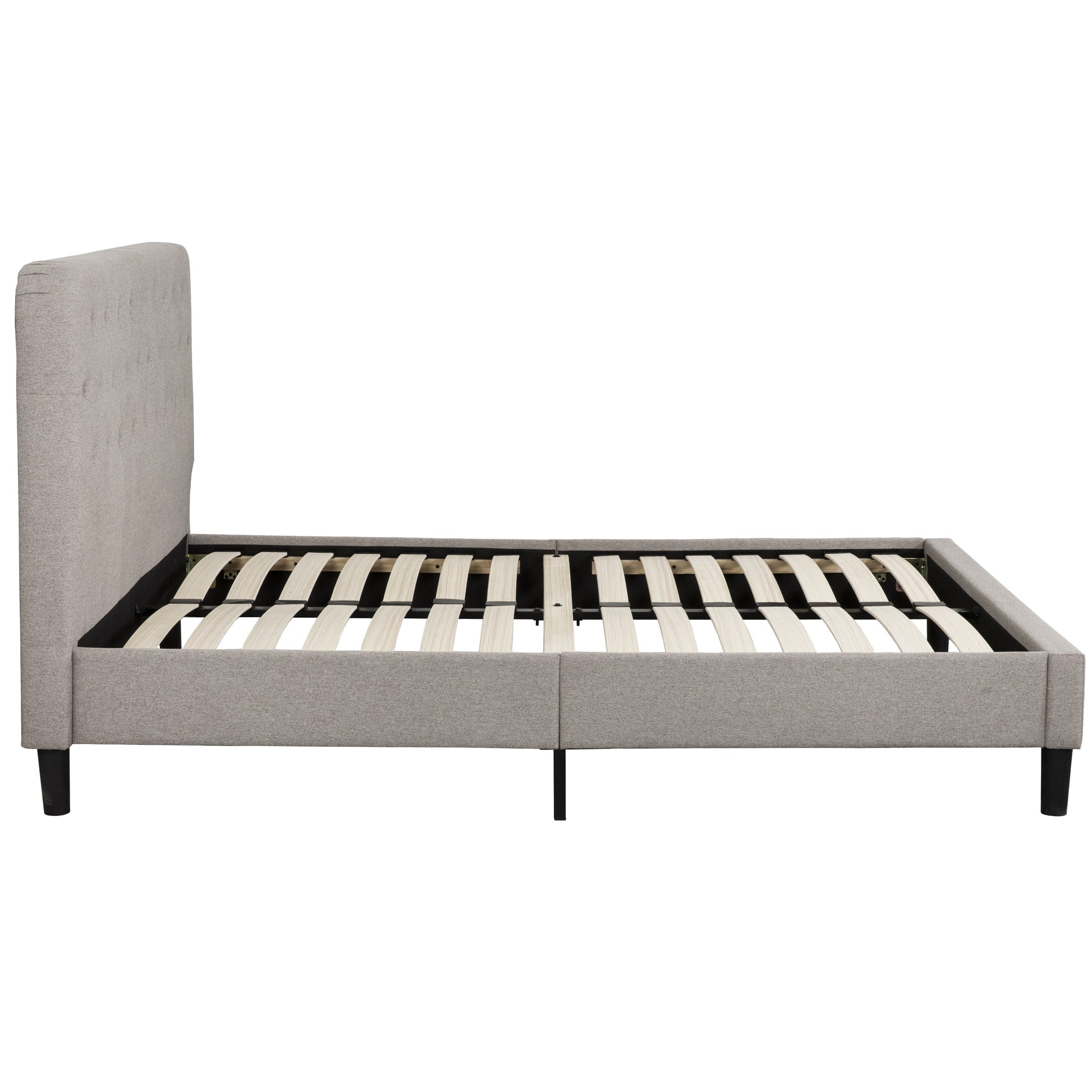 Darcy Tufted Upholstered Platform Bed, Full-Bedroom-DECOROLALA