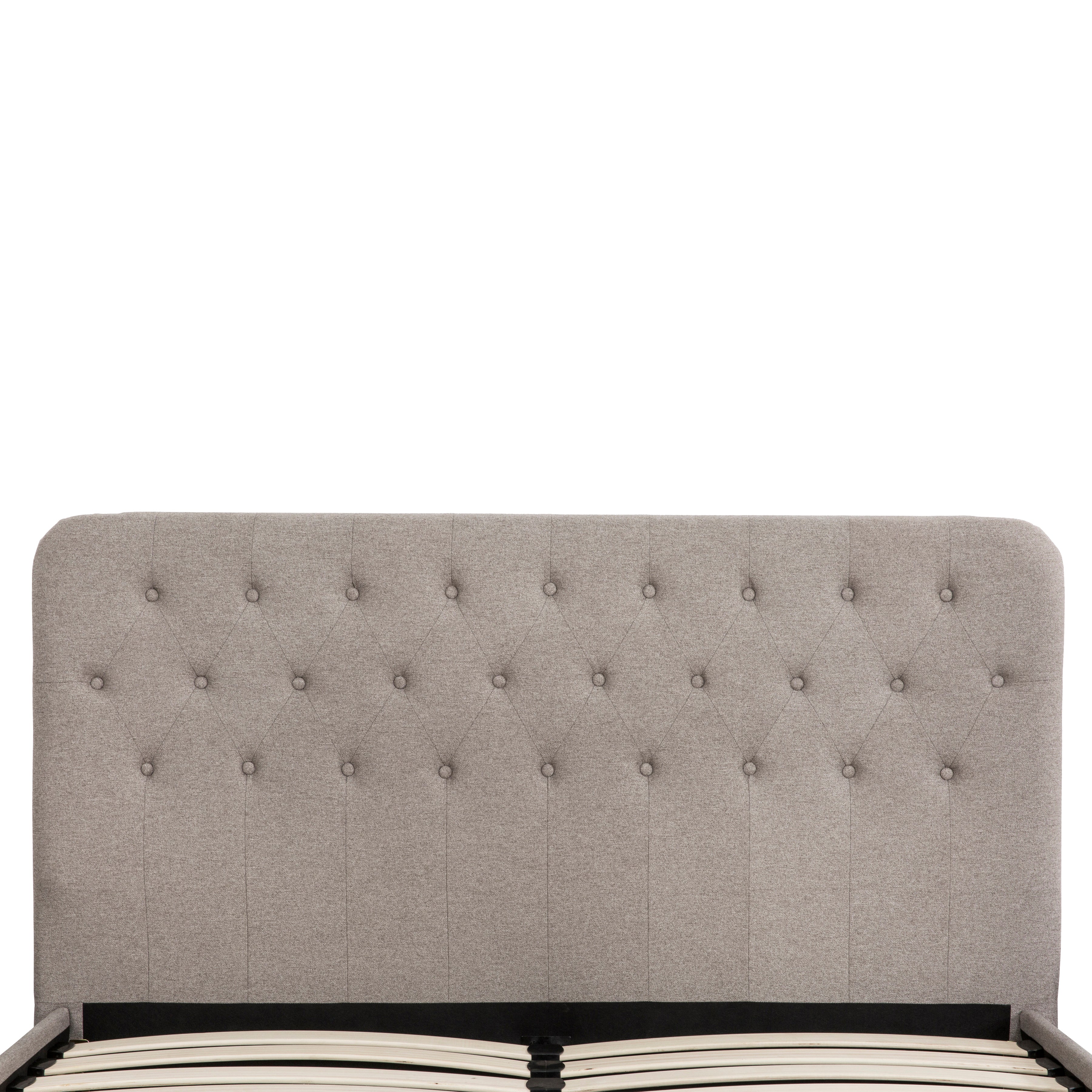 Darcy Tufted Upholstered Platform Bed, Full-Bedroom-DECOROLALA