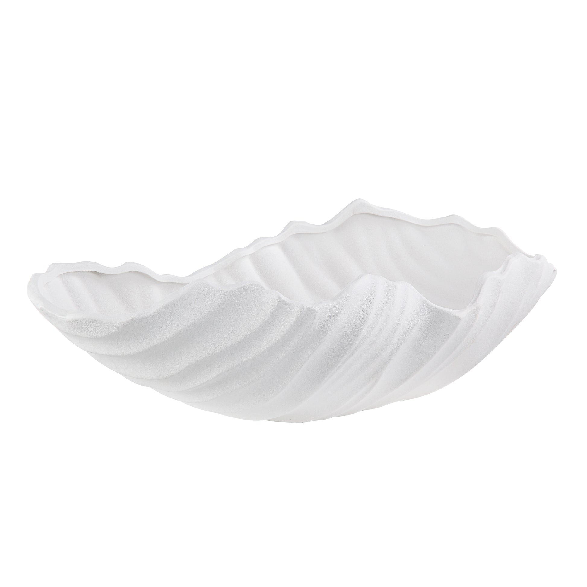 Darius Indoor Ceramic Bowl, Matte White-Bowl-DECOROLALA