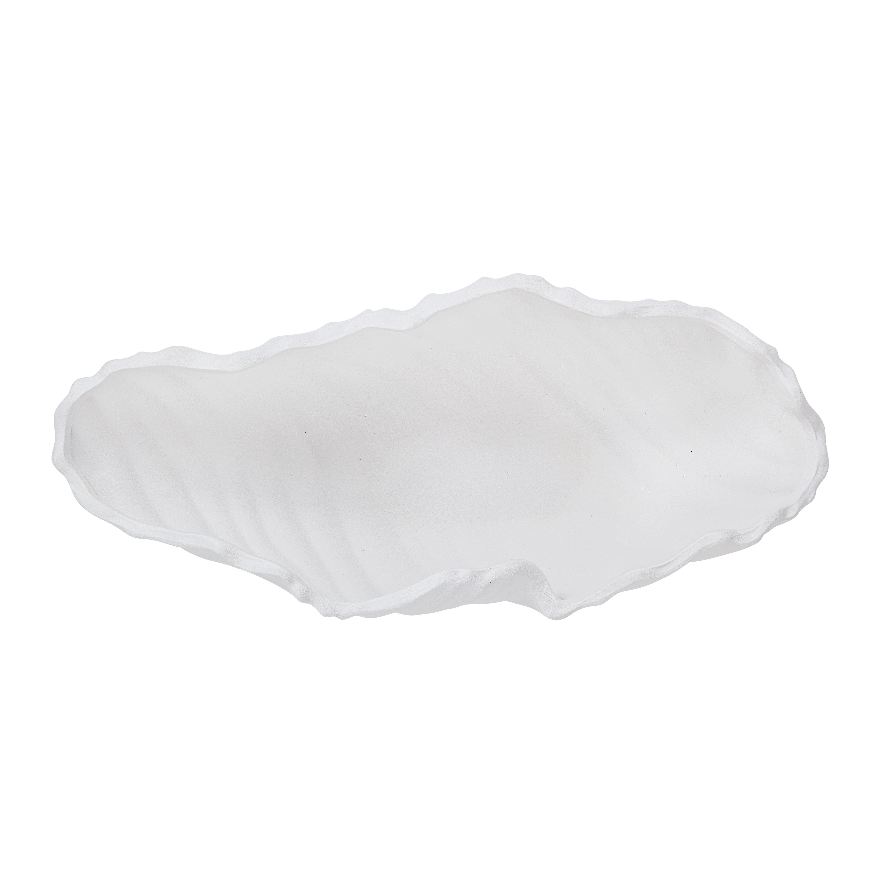 Darius Indoor Ceramic Bowl, Matte White-Bowl-DECOROLALA