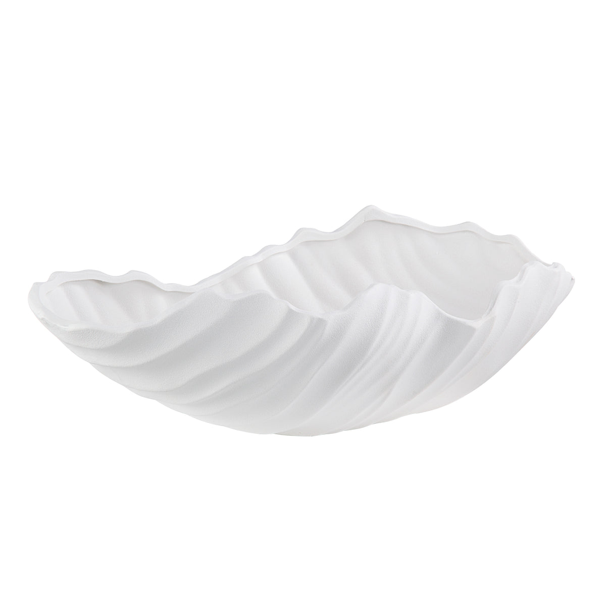 Darius Indoor Ceramic Bowl, Matte White-Decorative Bowls-DECOROLALA