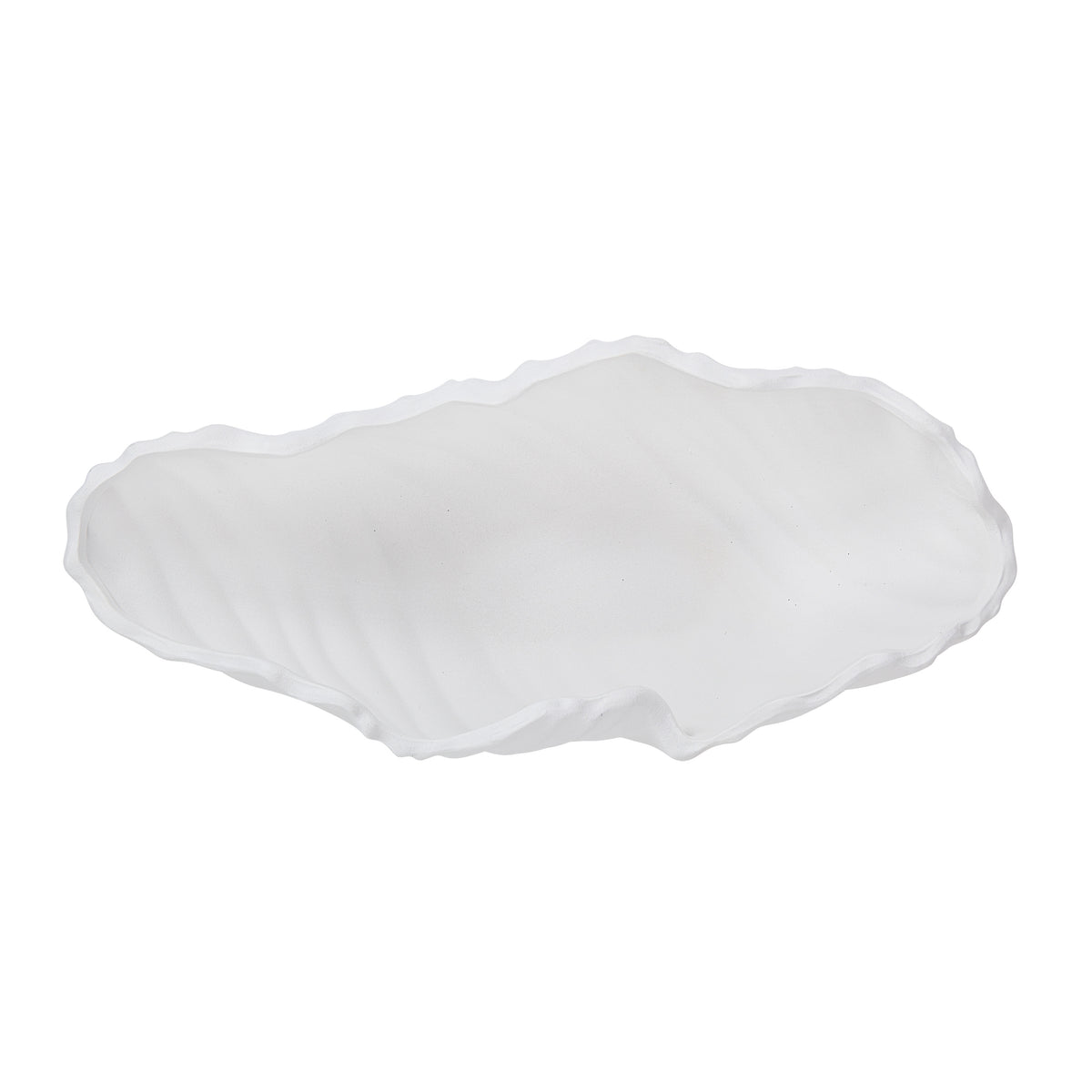 Darius Indoor Ceramic Bowl, Matte White-Decorative Bowls-DECOROLALA