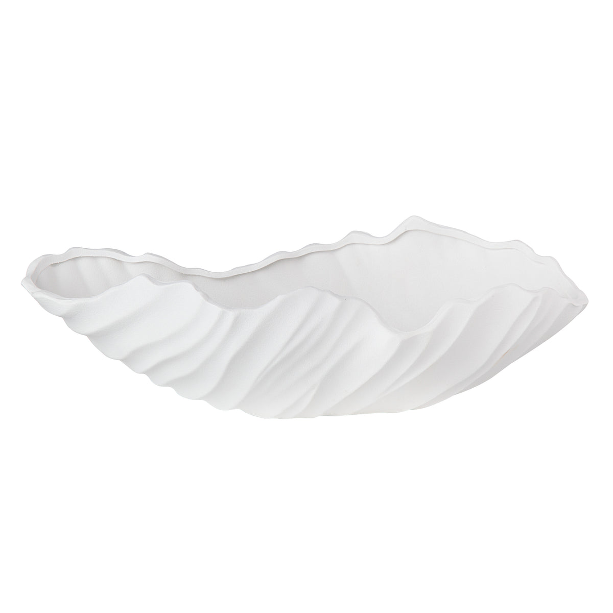 Darius Indoor Ceramic Bowl, Matte White-Decorative Bowls-DECOROLALA