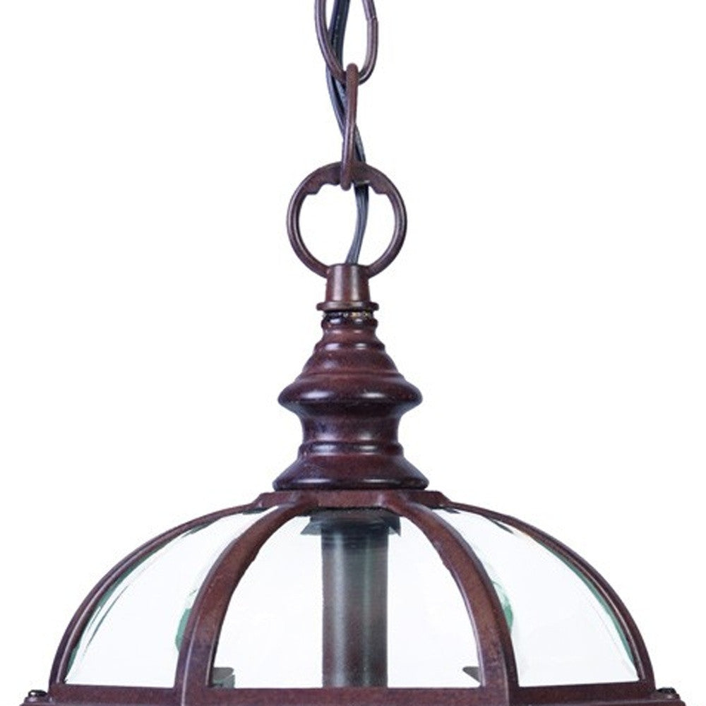 Dark Brown Cage Hanging Light-Outdoor Lighting-DECOROLALA