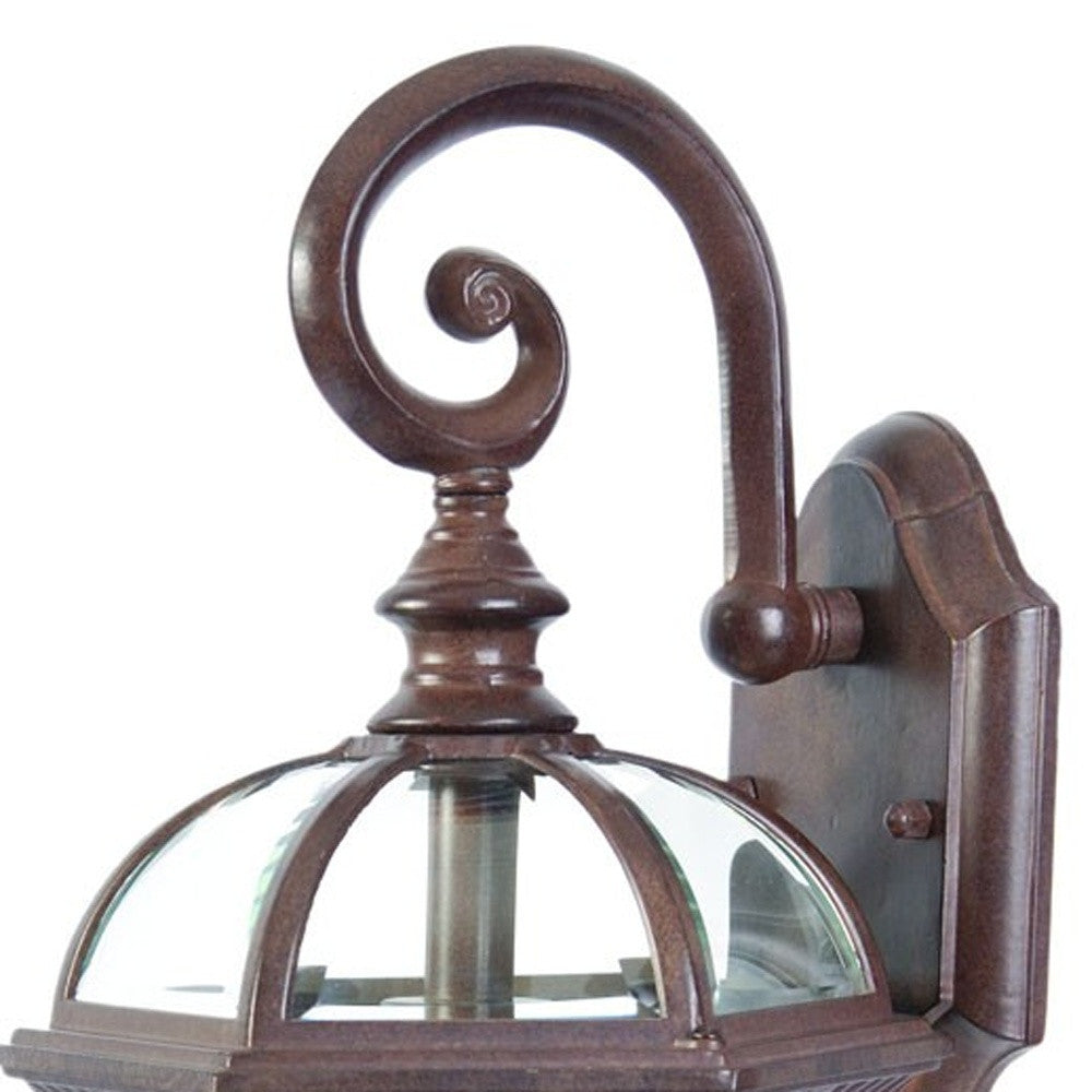 Dark Brown Eastern Lantern Wall Light-Outdoor Lighting-DECOROLALA