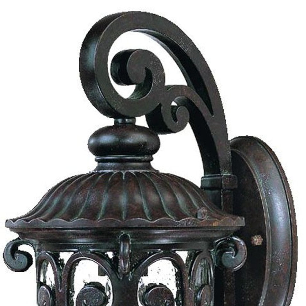 Dark Brown Hanging Goblet Wall Light-Outdoor Lighting-DECOROLALA