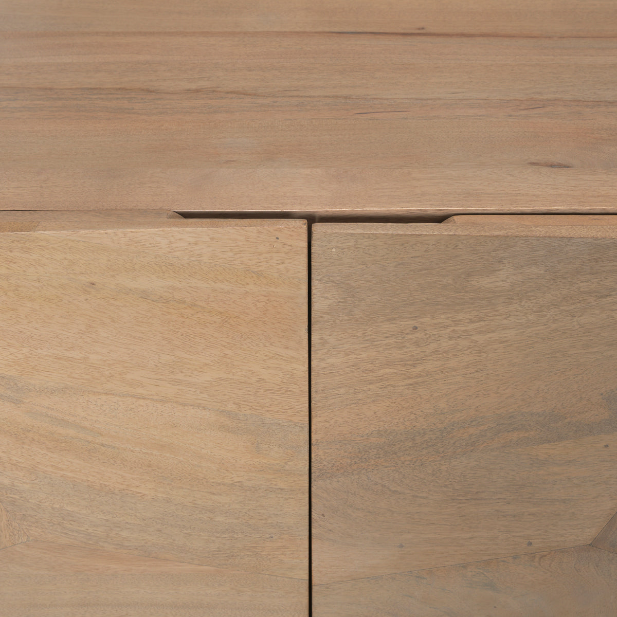 Darwin Solid Wood Sideboard - Gold Metal Base 4-Door-Sideboards & Buffets-DECOROLALA