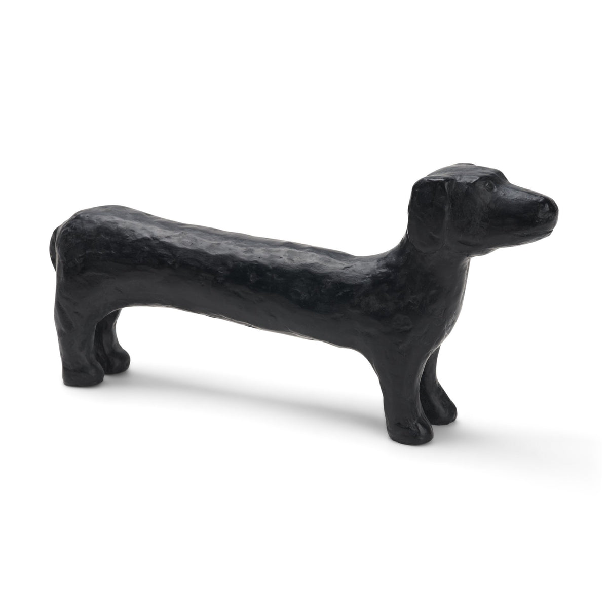 Dash Long Black Metal Dachshund Dog Object-Objects-DECOROLALA