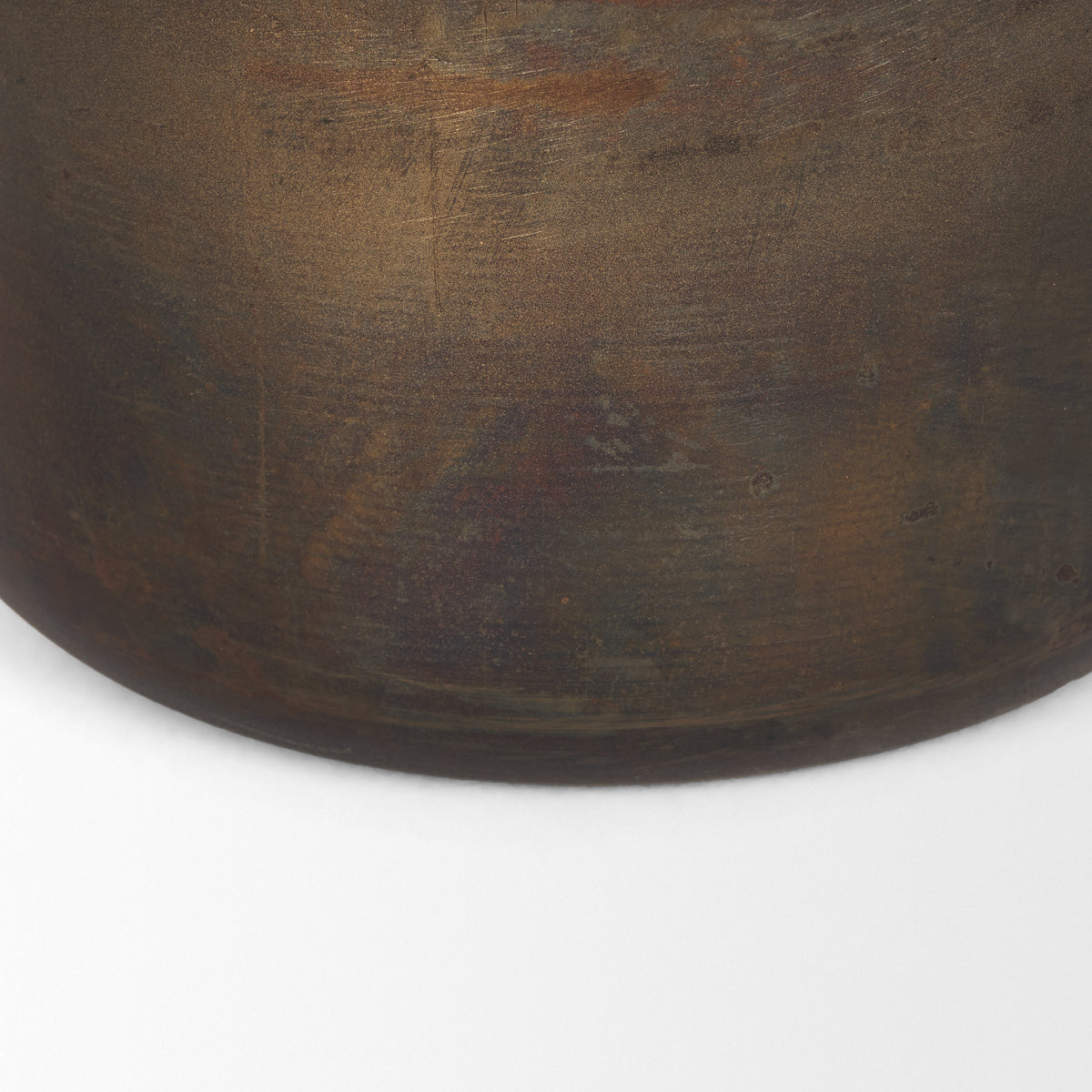 Daya Medium Antiqued Gold Metal Vase-Vase-DECOROLALA