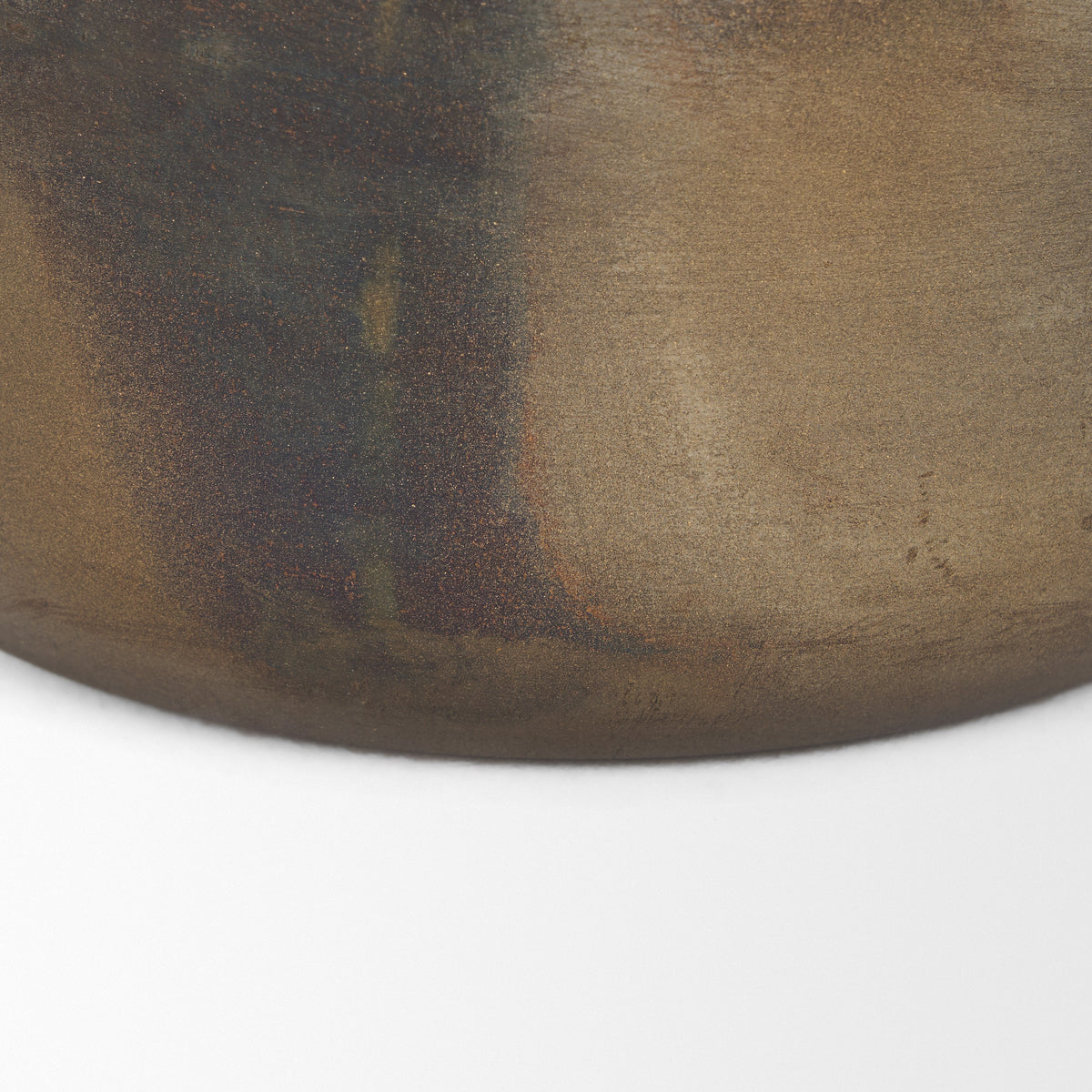 Daya Short Antiqued Gold Metal Vase-Vase-DECOROLALA