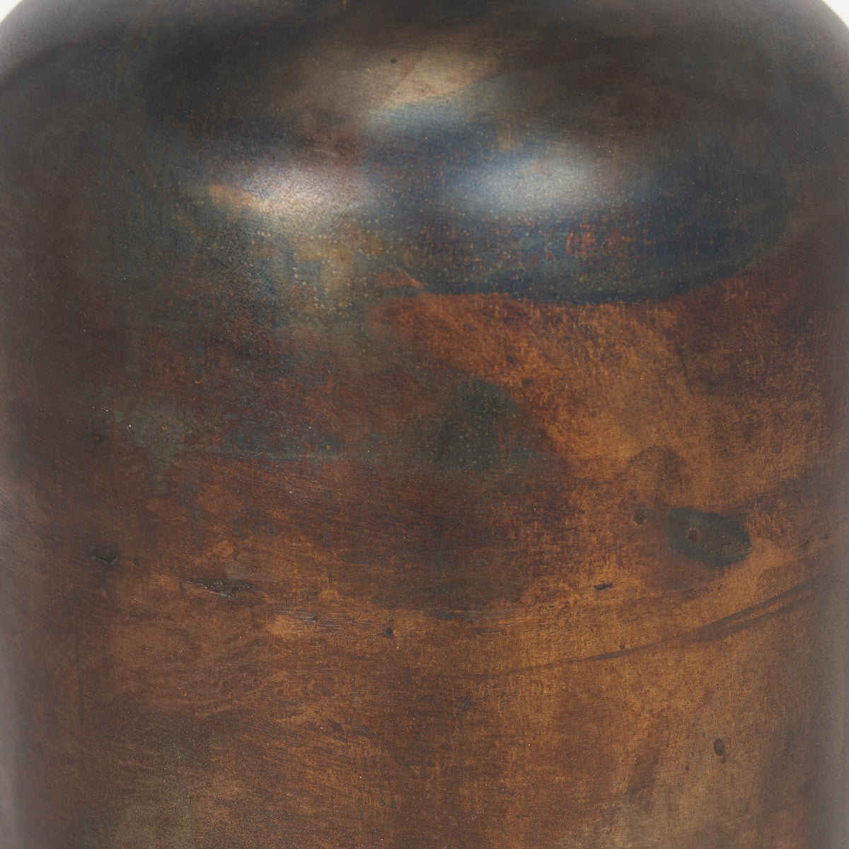 Daya Tall Antiqued Gold Metal Vase-Vase-DECOROLALA