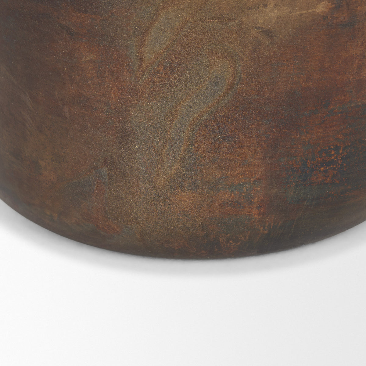 Daya Tall Antiqued Gold Metal Vase-Vase-DECOROLALA