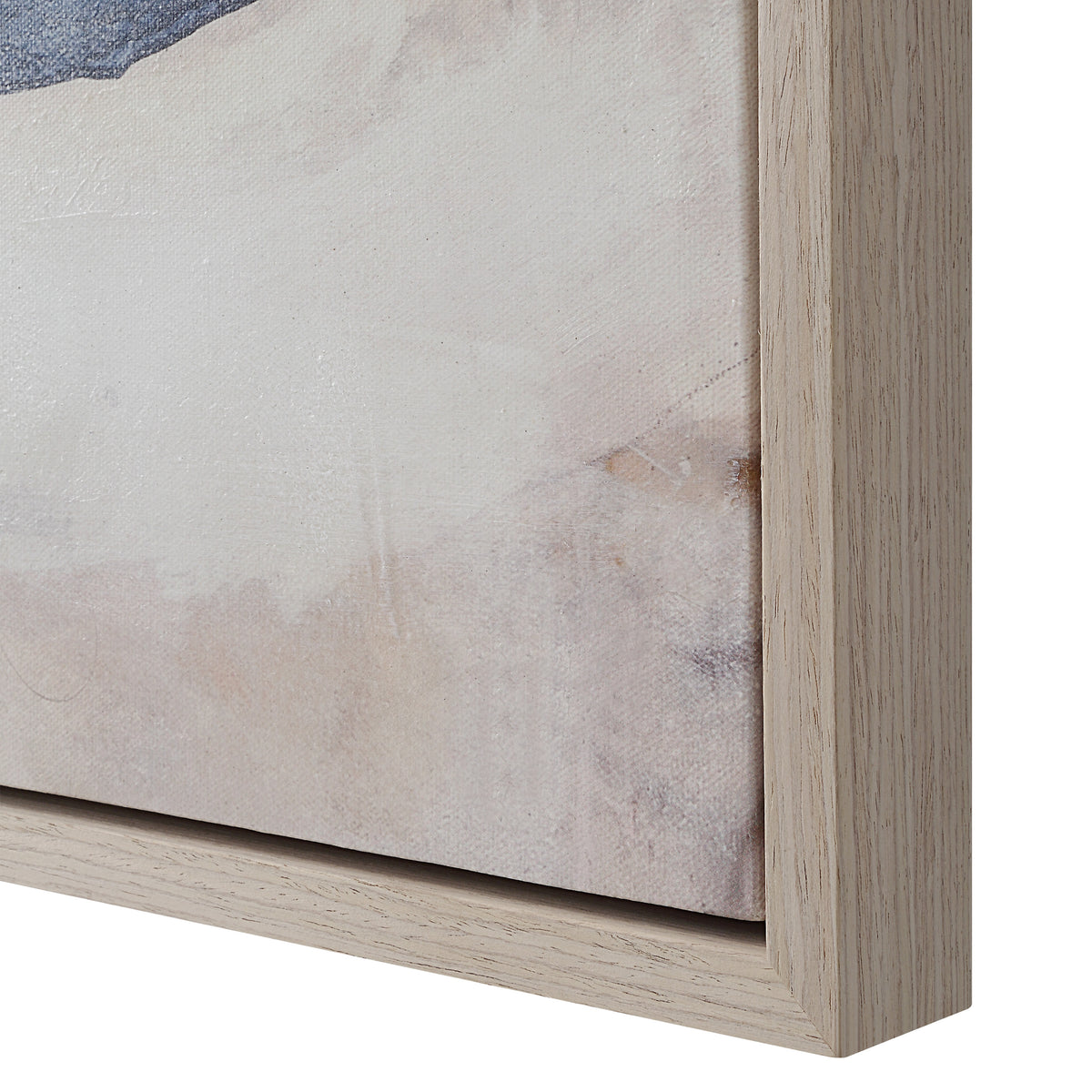 Daye 50" Wide Canvas Art with Wood Frame, Cream-Canvas Prints-DECOROLALA