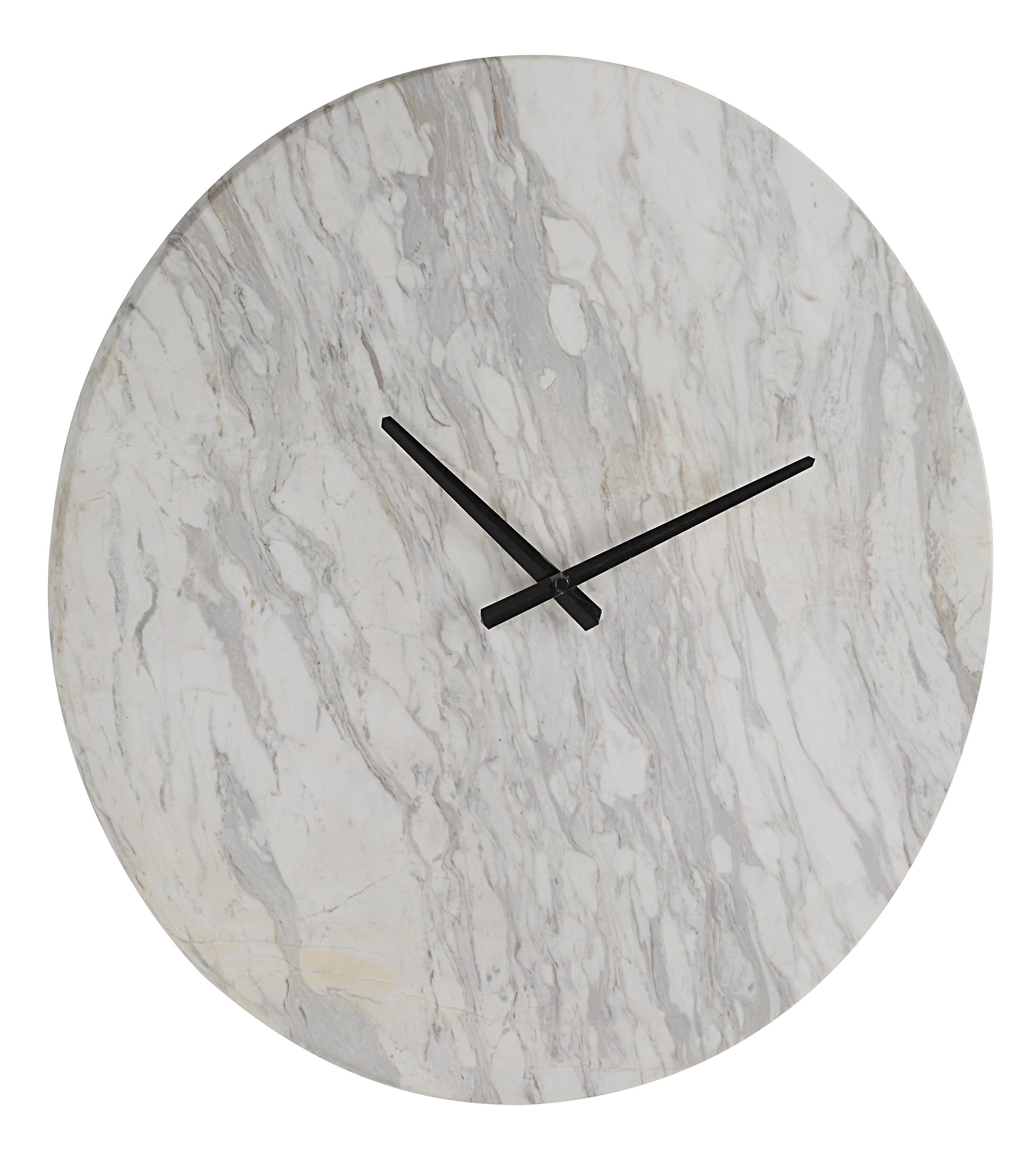 Dayton Wall Clock, Honed White-Wall Clock-DECOROLALA