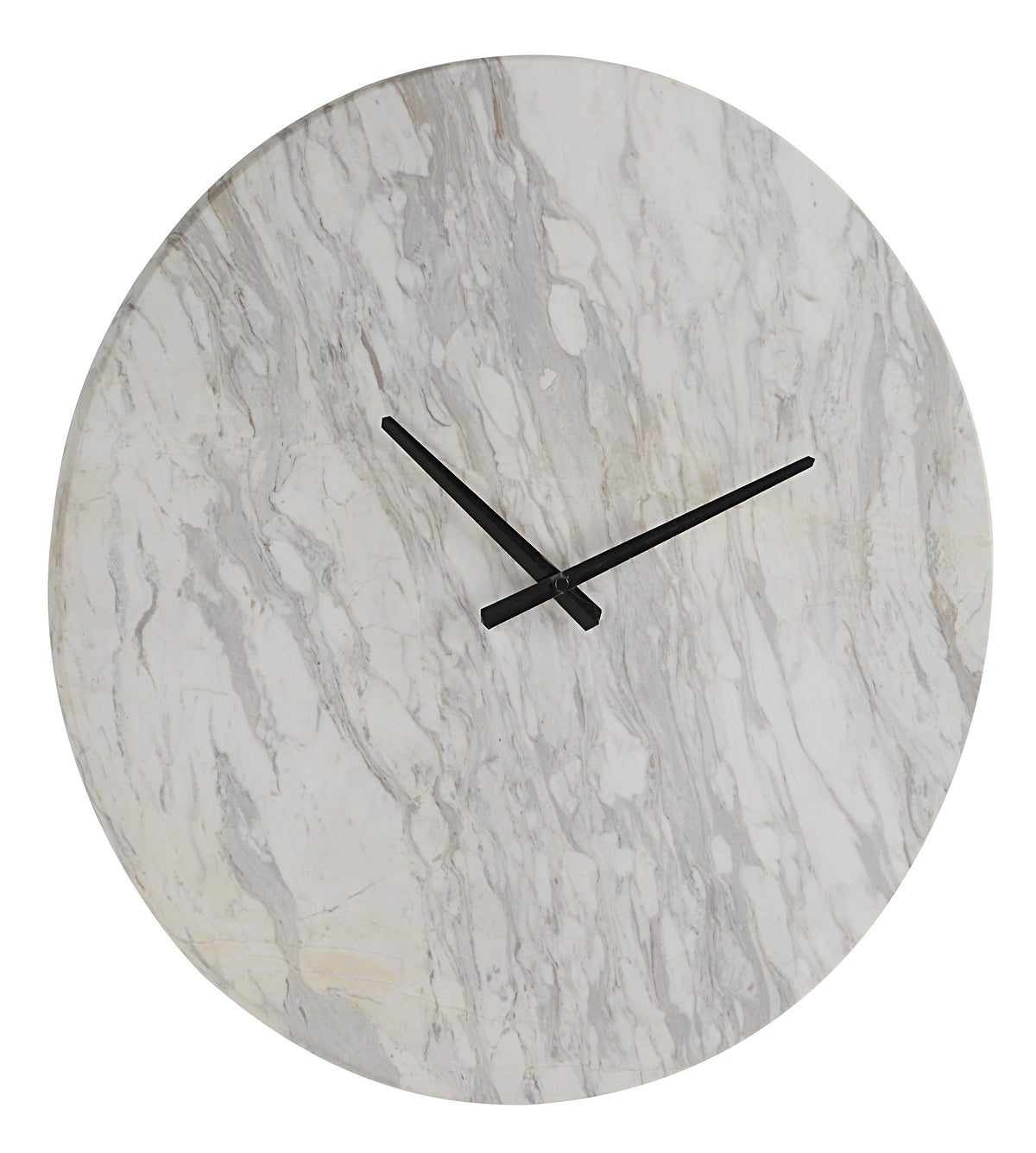 Dayton Wall Clock, Honed White-Wall Clocks-DECOROLALA