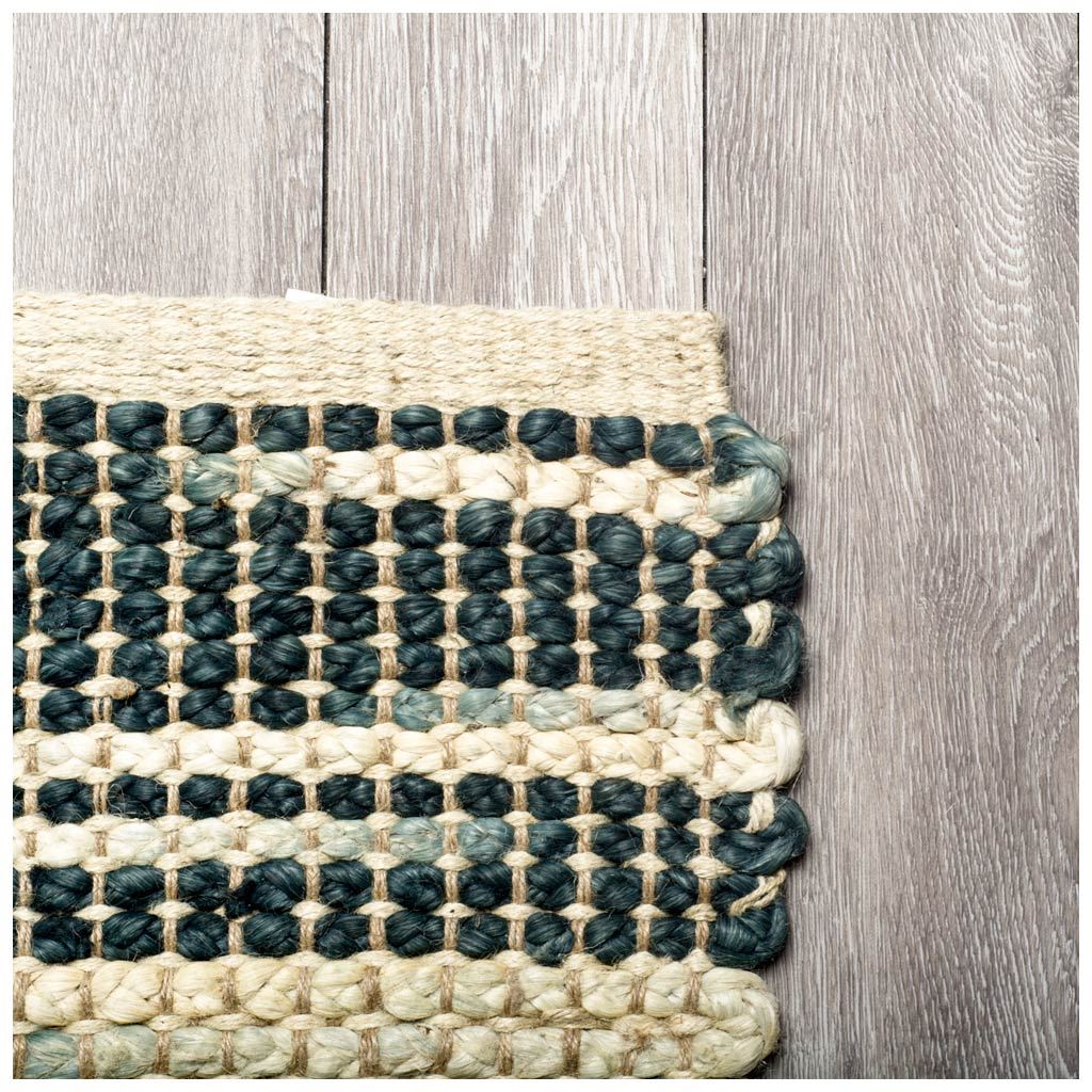 Deakin 8' x 10' Multi-Colored Jute Hand Woven Dhurrie Rug-Area Rugs-DECOROLALA