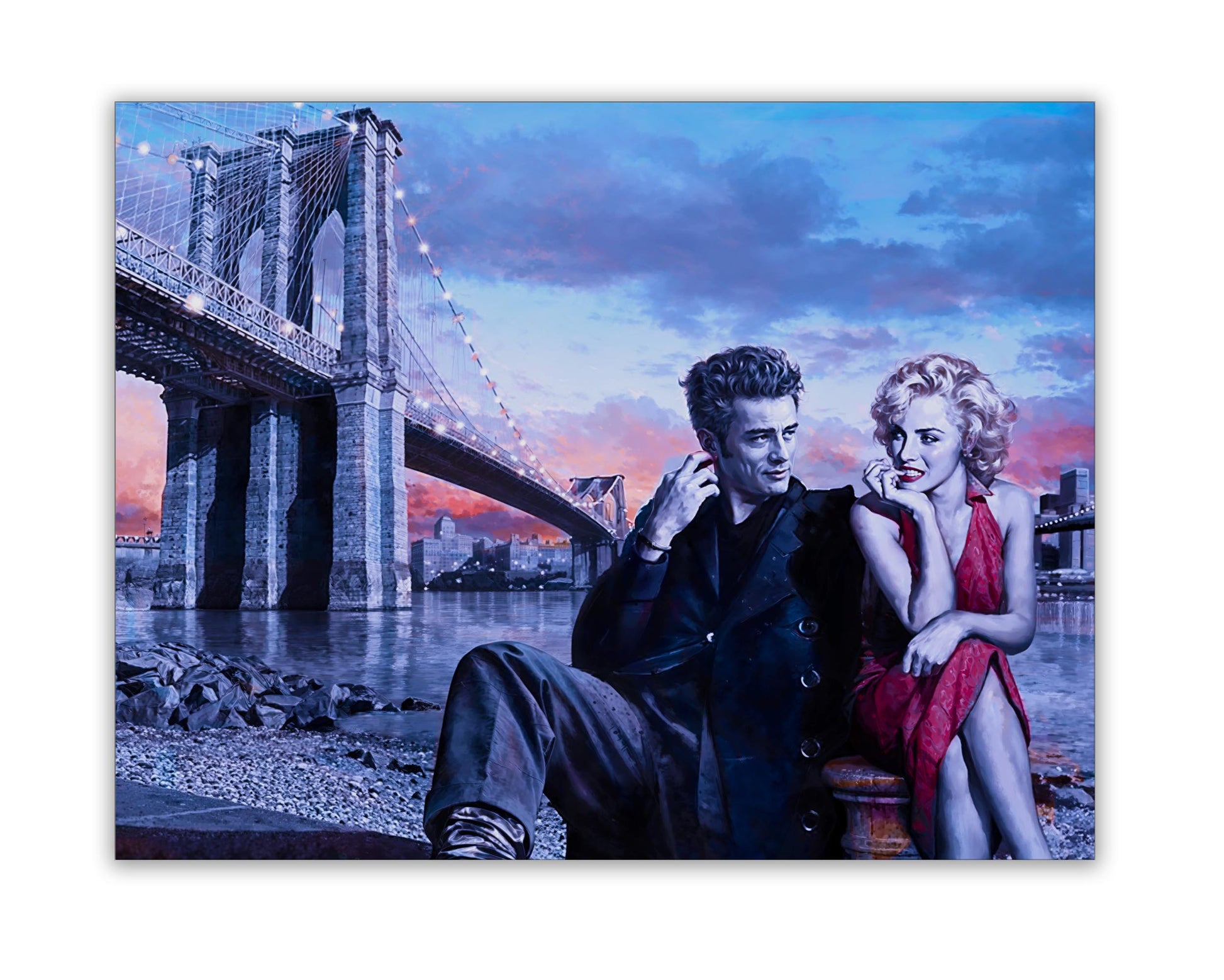 Dean and Marilyn Canvas Print 36x48 Wall Art-Wall Art-DECOROLALA