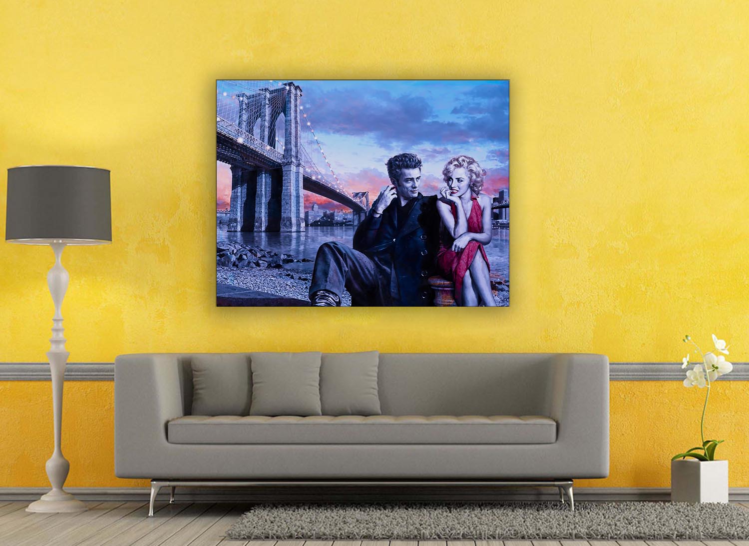 Dean and Marilyn Canvas Print 36x48 Wall Art-Wall Art-DECOROLALA